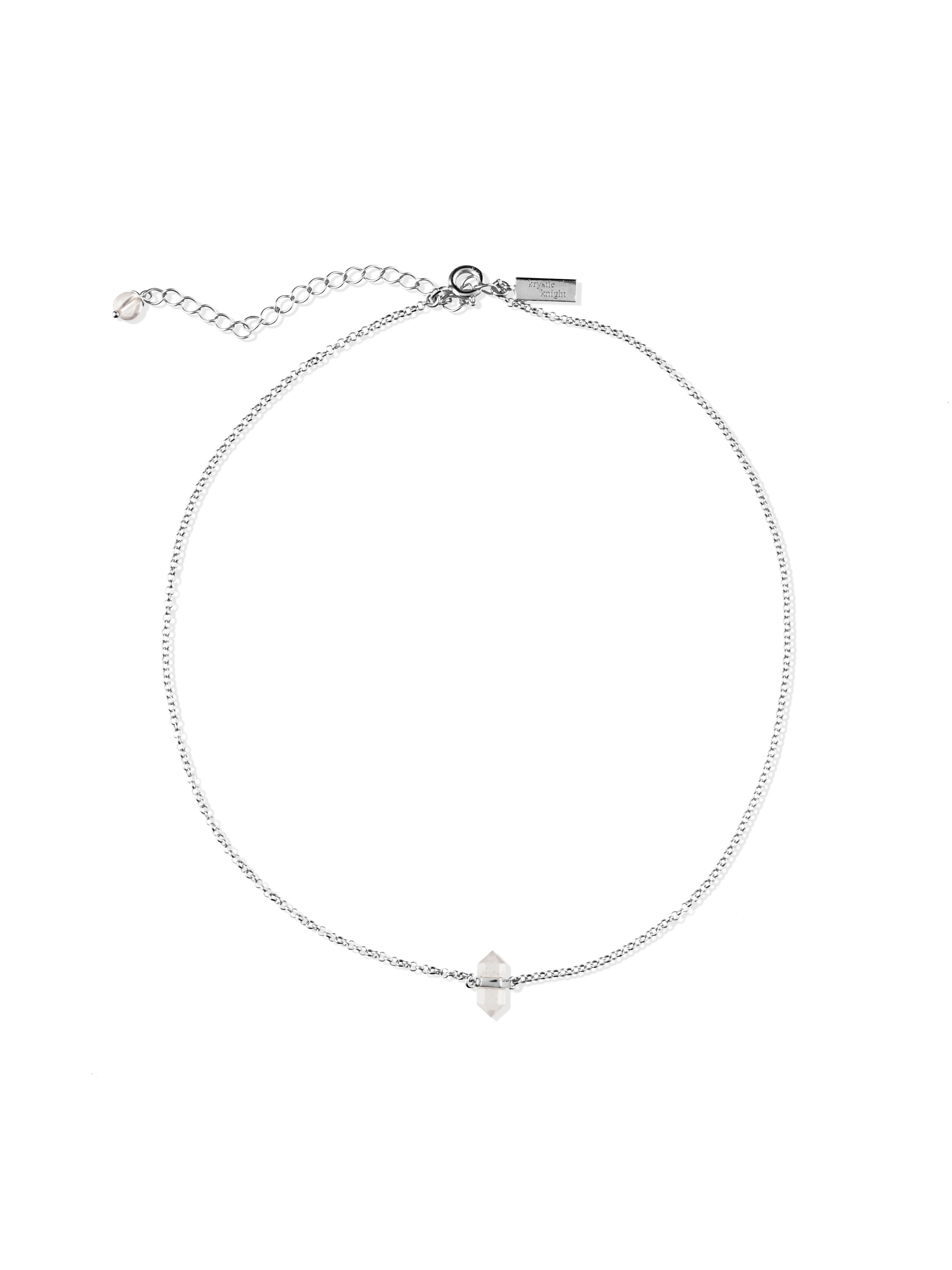 calming quartz choker | clear quartz