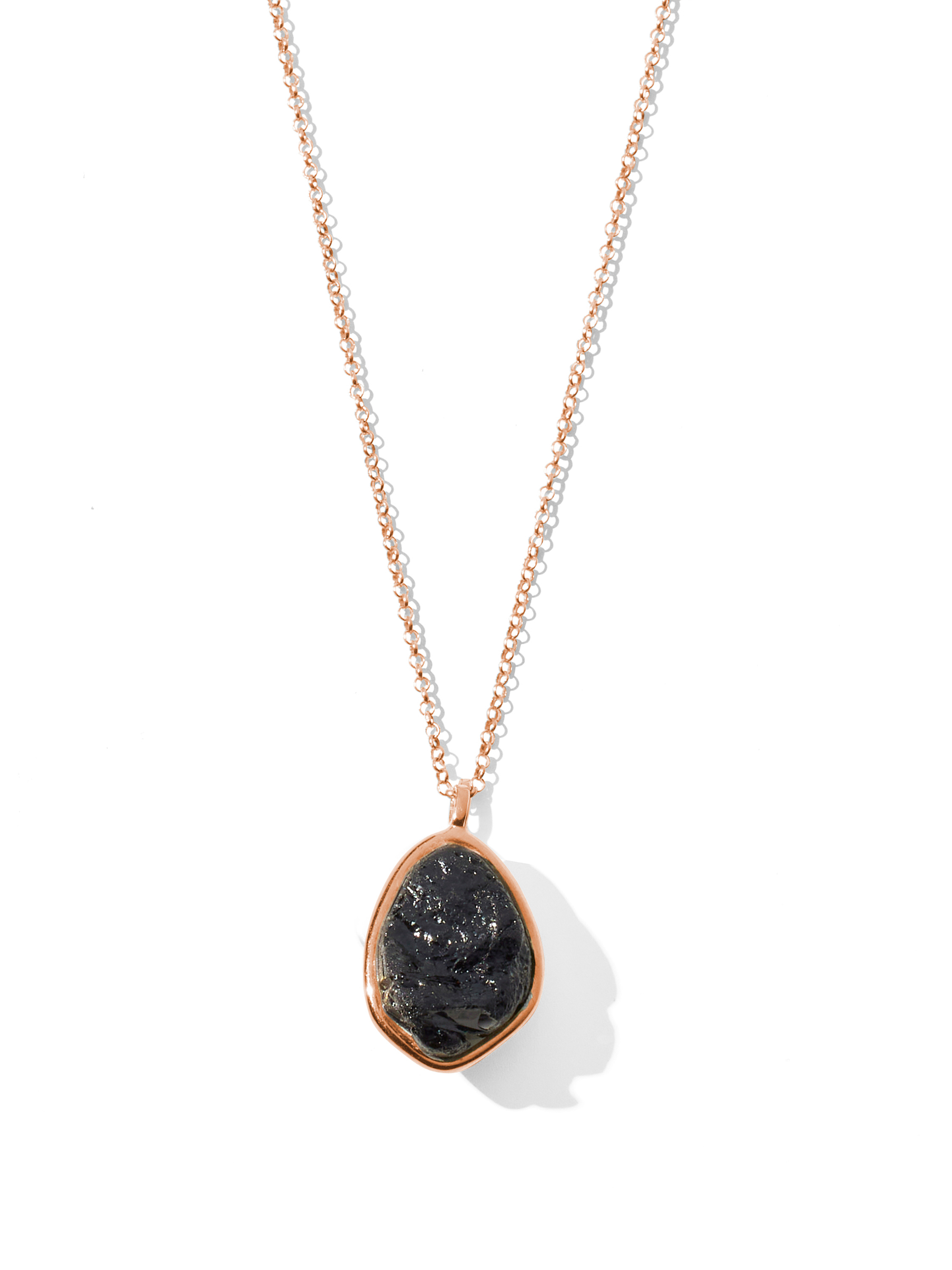 azalea necklace | black tourmaline