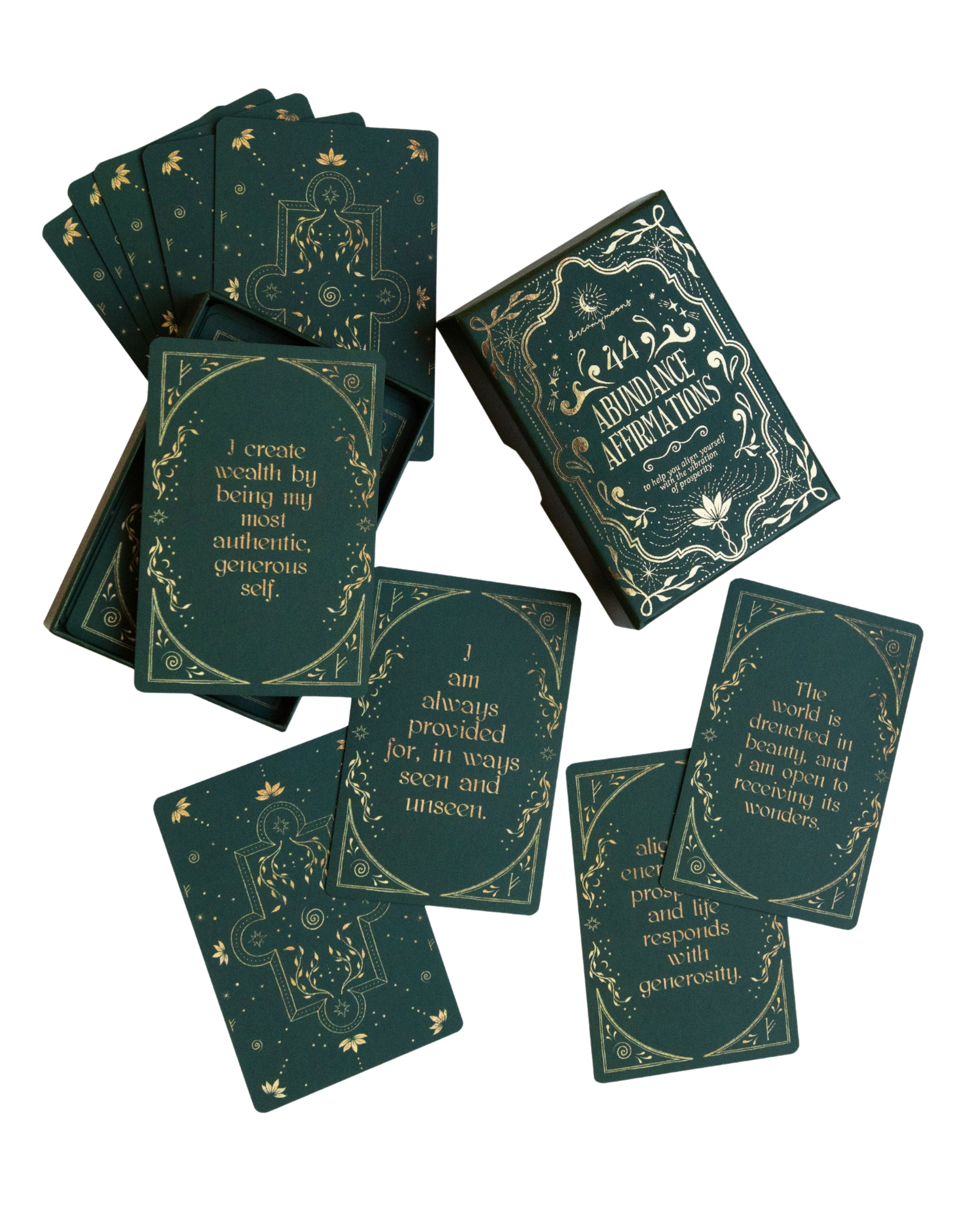 abundance affirmation cards | dreamy moons
