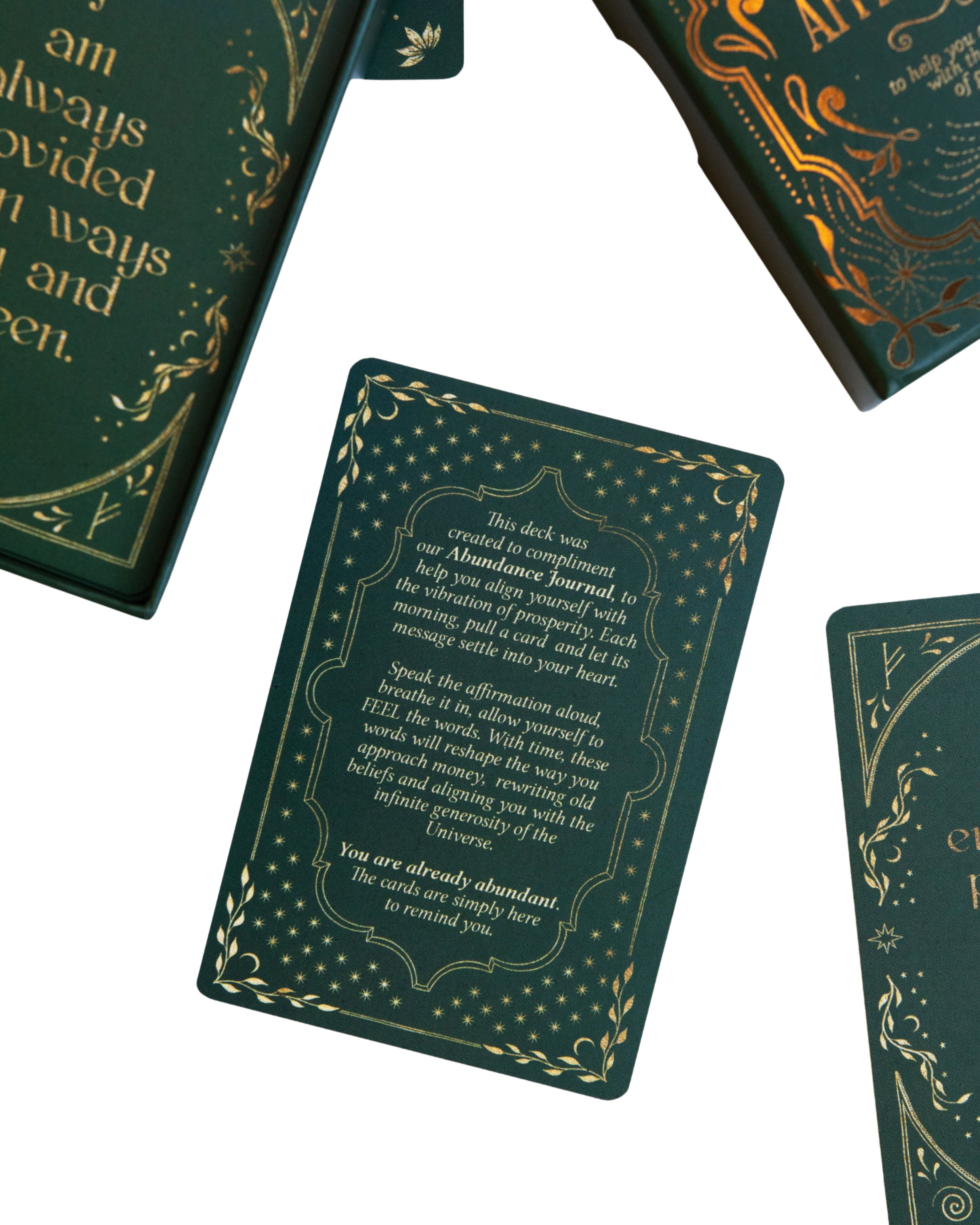 abundance affirmation cards | dreamy moons