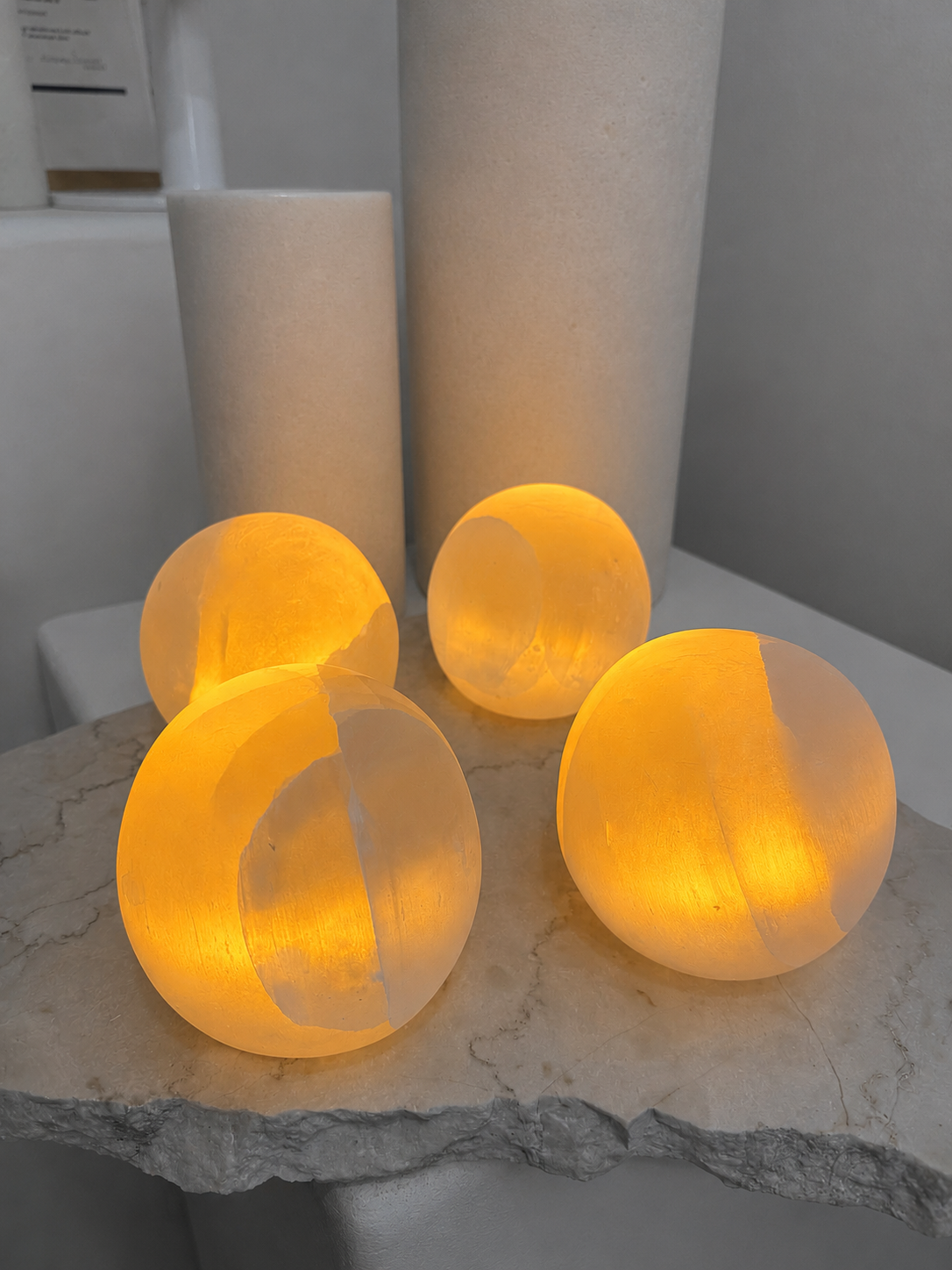 selenite glow light