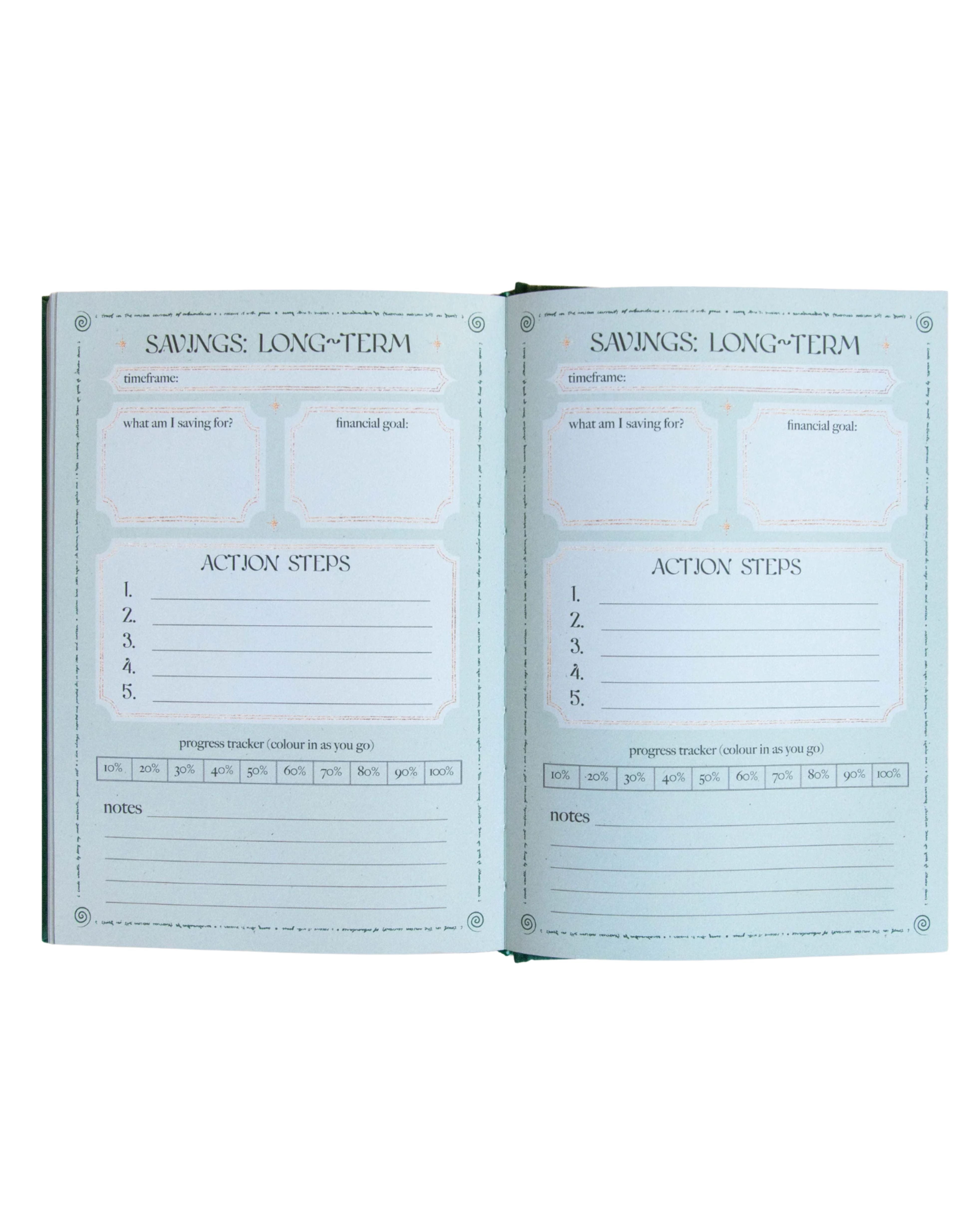 abundance planner | sage | dreamy moons