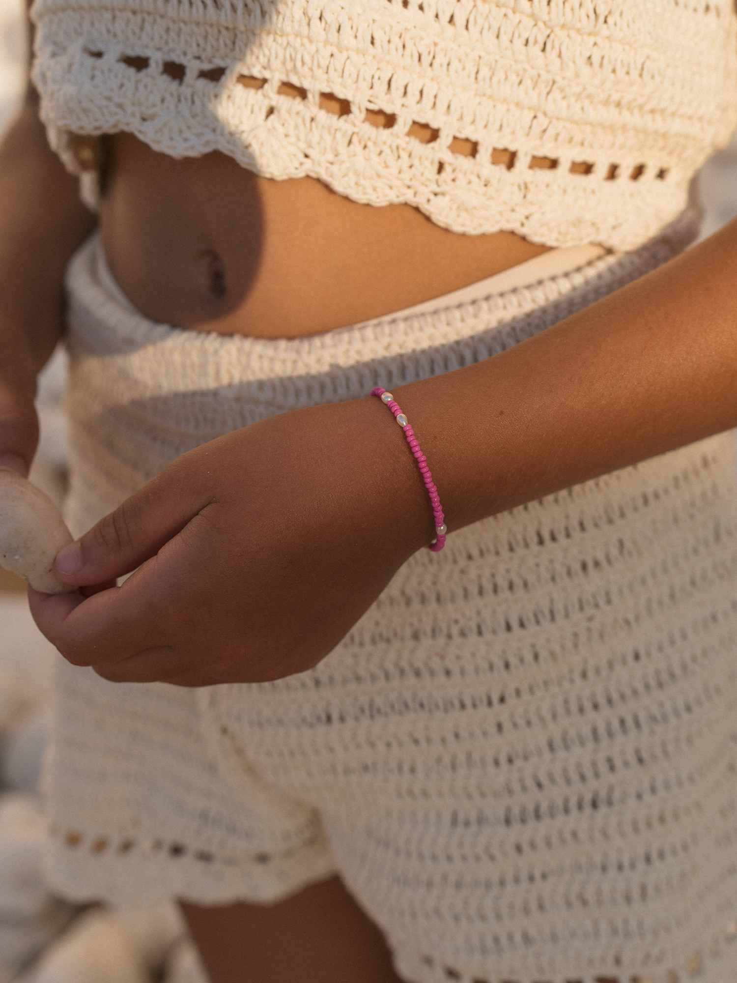 little kkj | pearl promesa bracelet