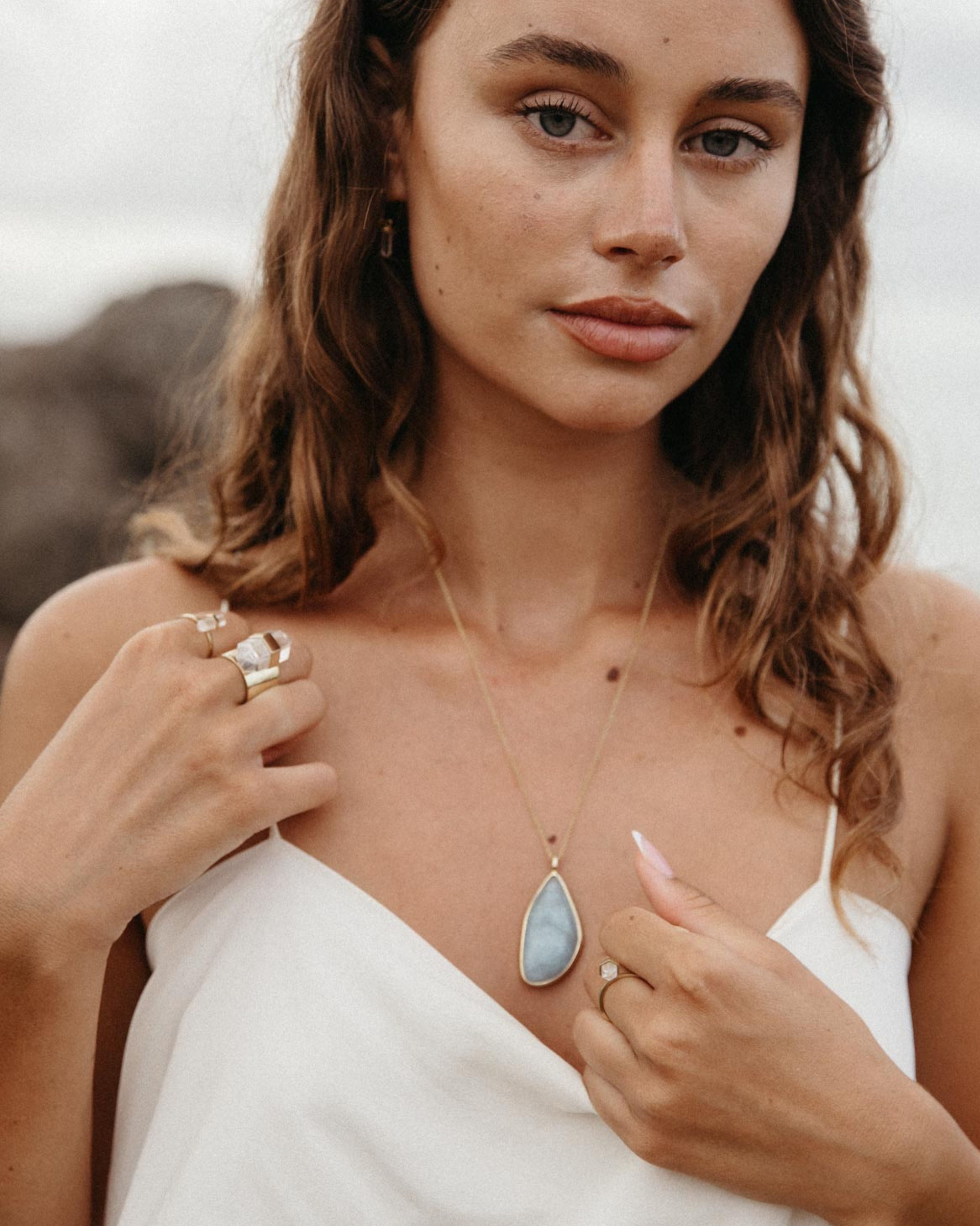 Aqua Marine #1 | 18k Gold Vermeil | One Of a Kind Magic Drop 3