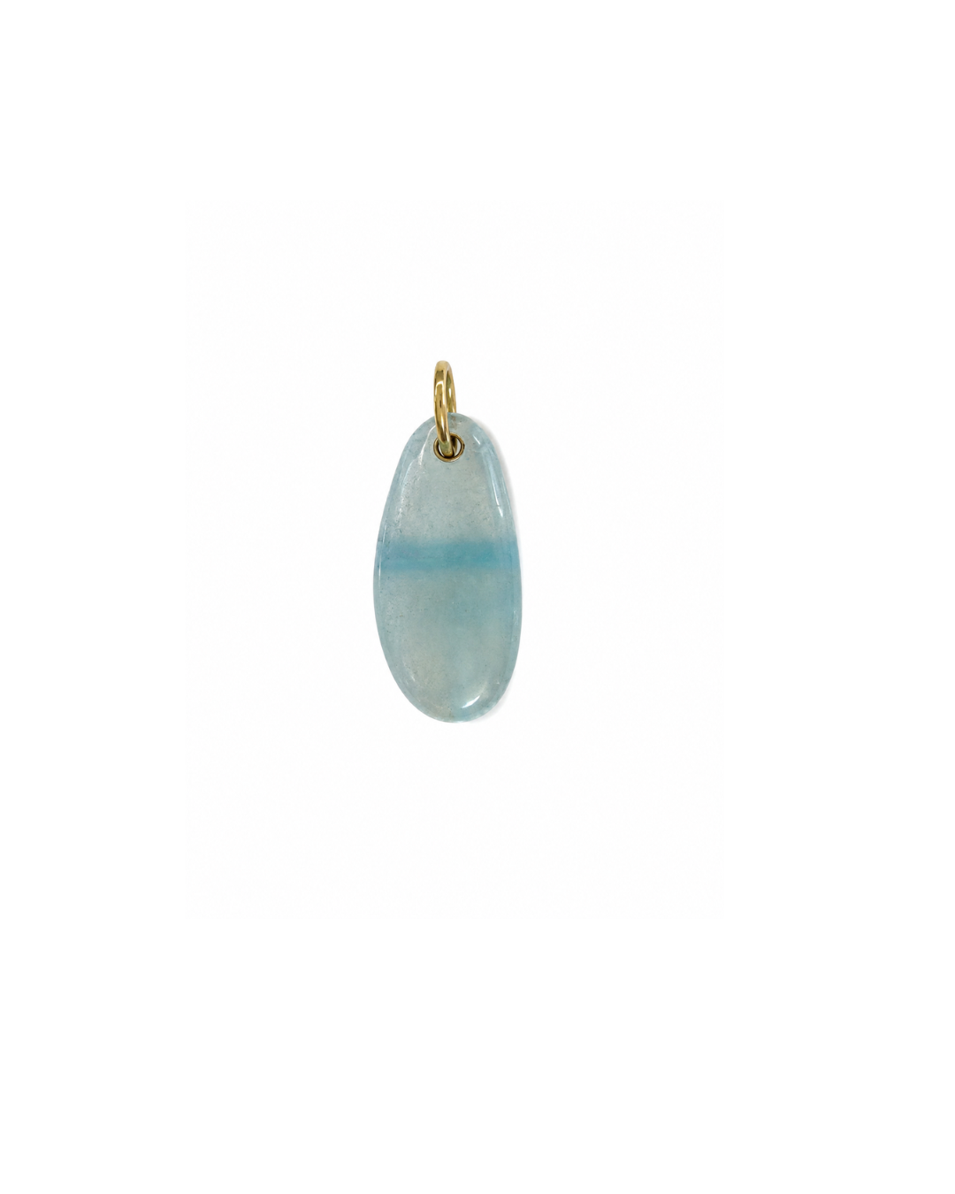 one of a kind charm | aqua marine #5 | 18k gold vermeil