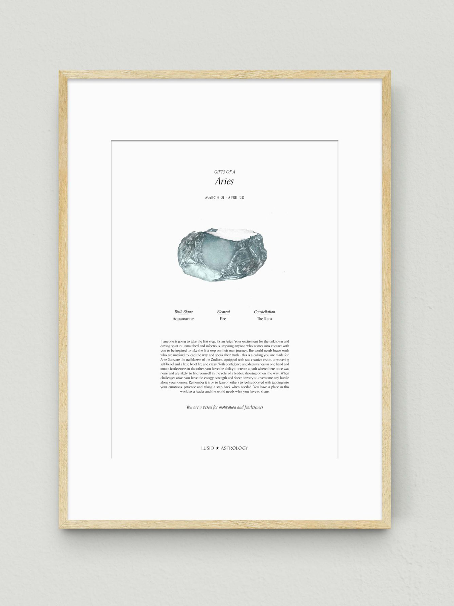 birth stone print | lusid (ALL ZODIACS)