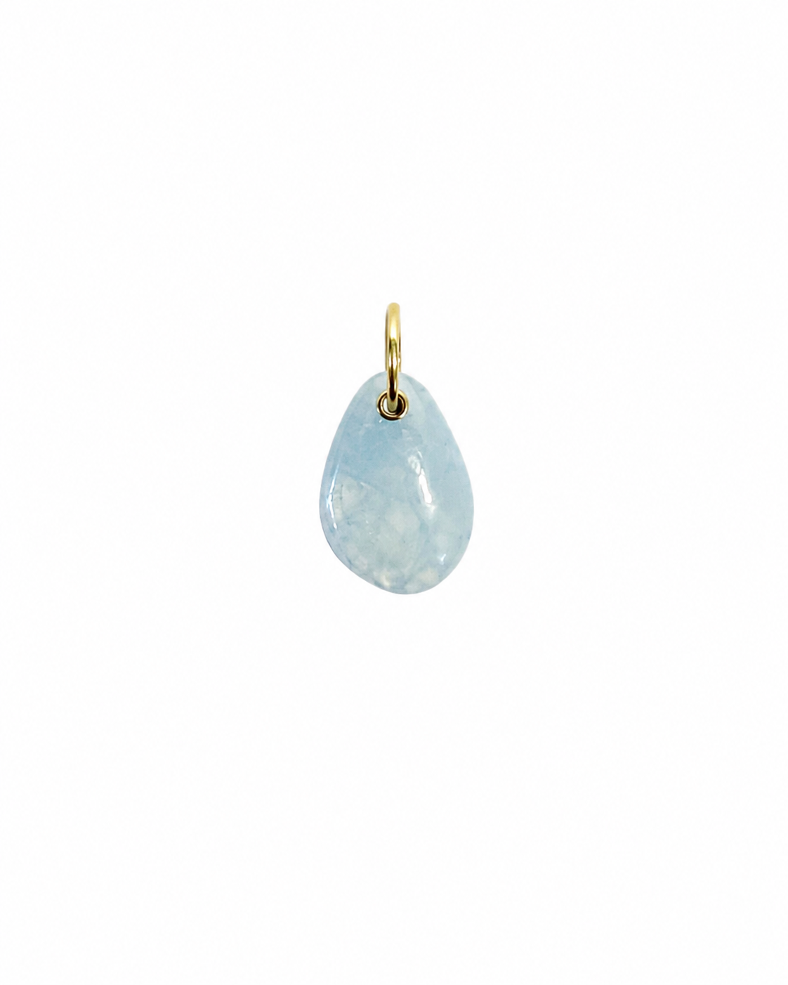 one of a kind charm | aqua marine #2 | 18k gold vermeil
