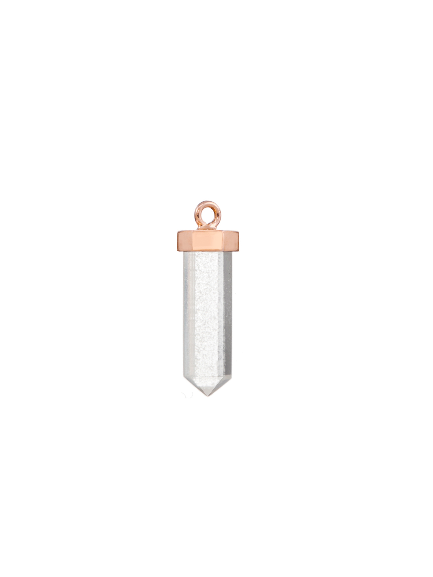 fire flies #2 earring charm | clear quartz