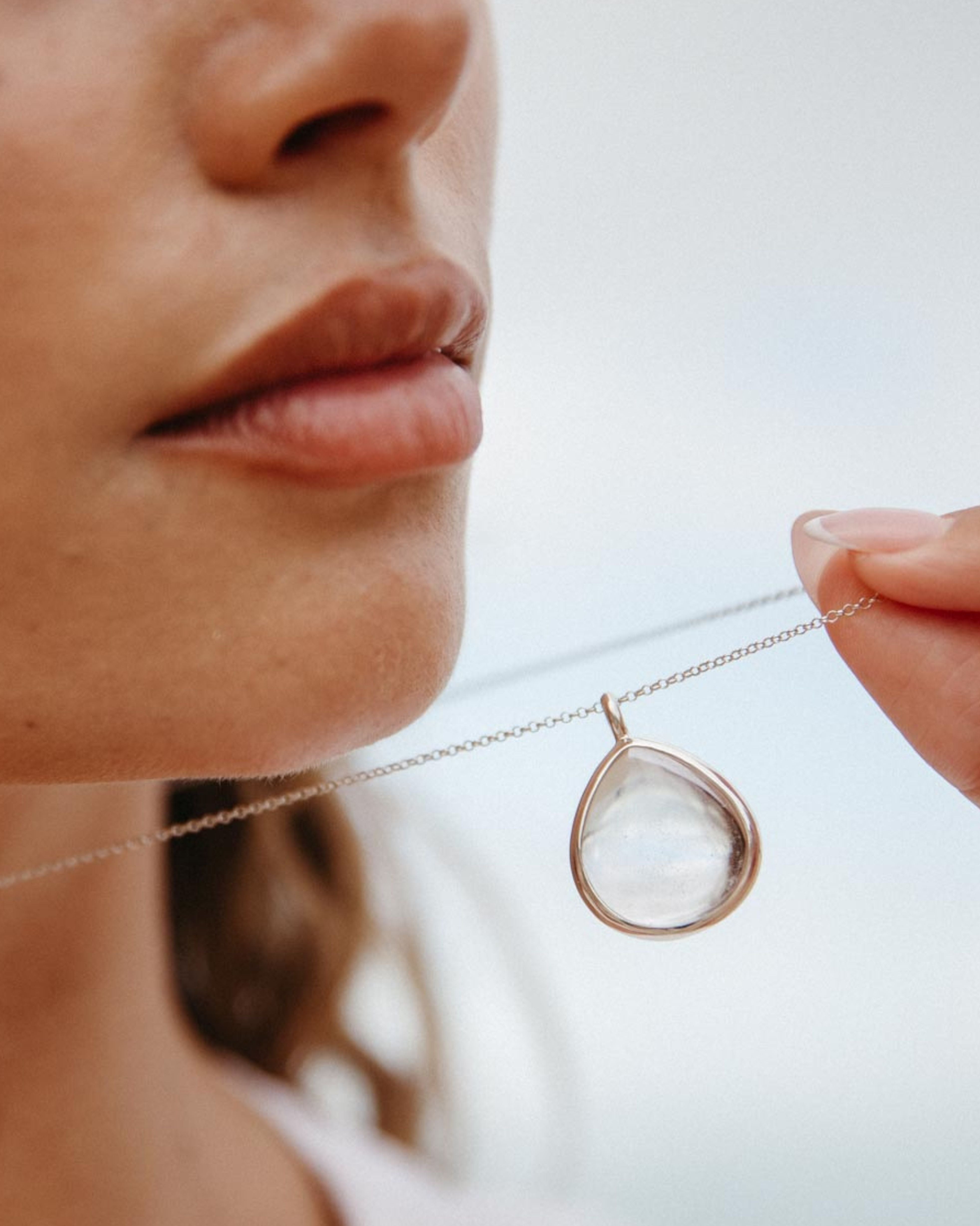 Clear Quartz #2 | Sterling Silver | One Of a Kind Magic Drop 3