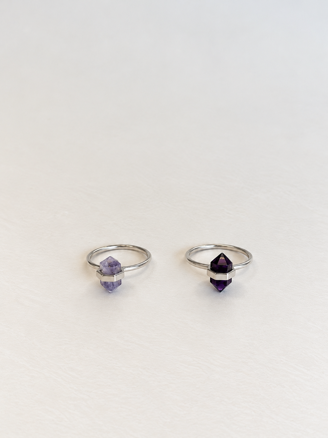 tiny calm ring ring | amethyst | warehouse sale | size 7