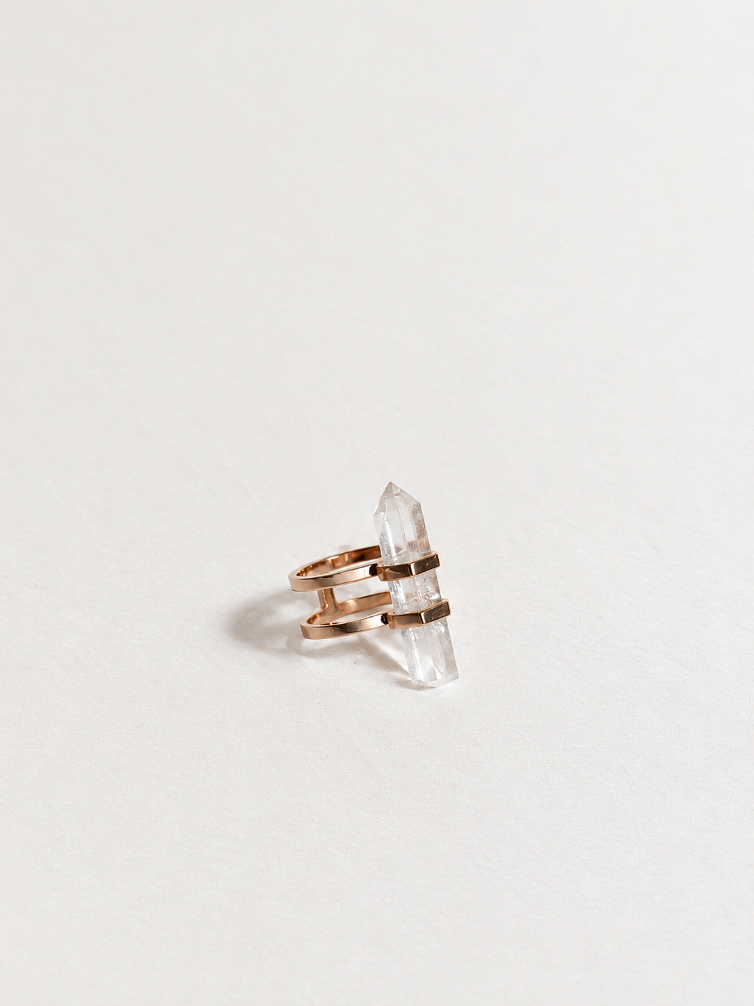 new love clarity ring | clear quartz | warehouse sale | size 7