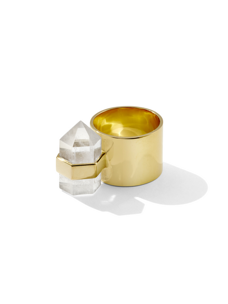 natural ring | clear quartz | krystle knight jewellery