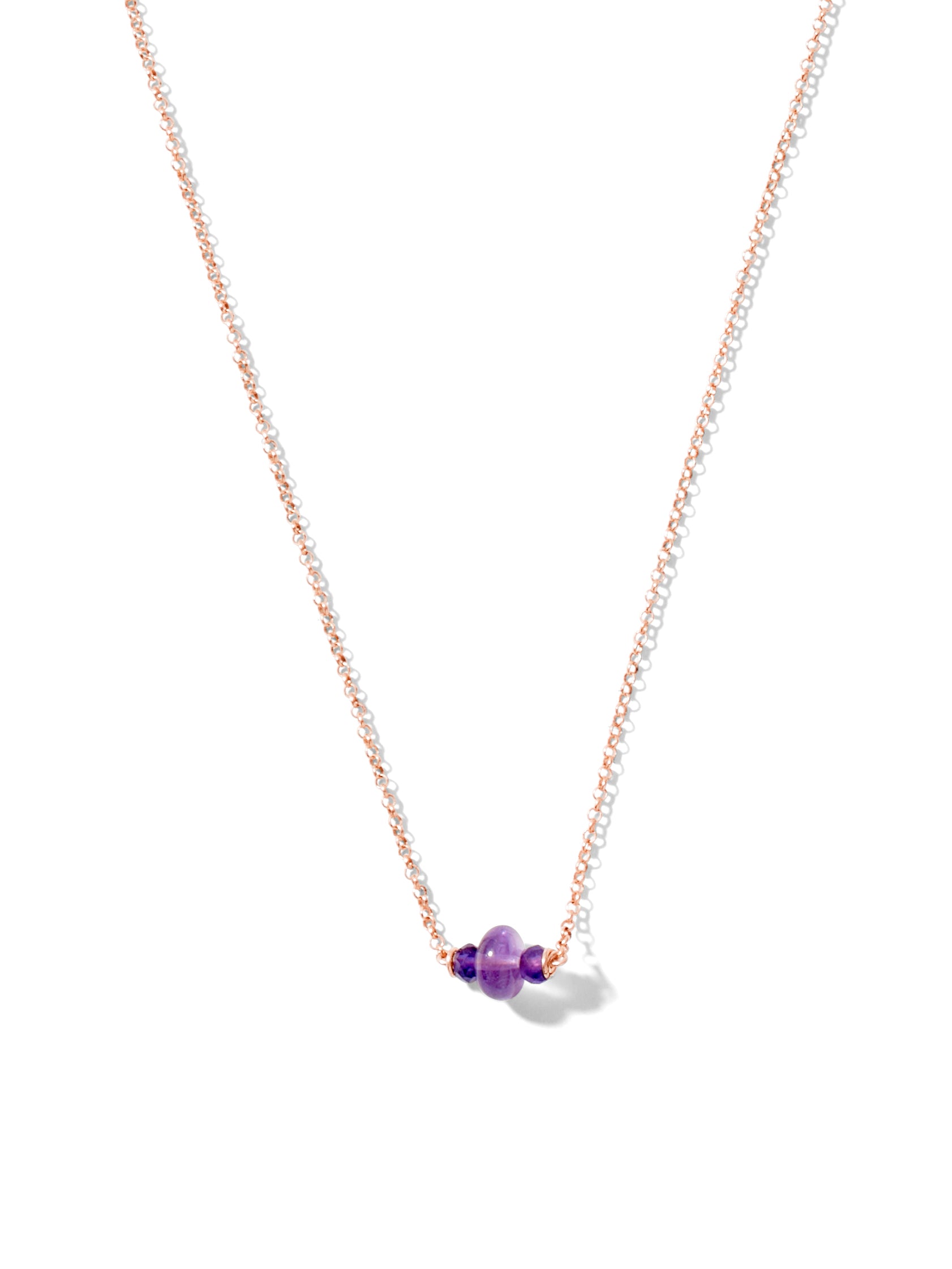 poise necklace | amethyst