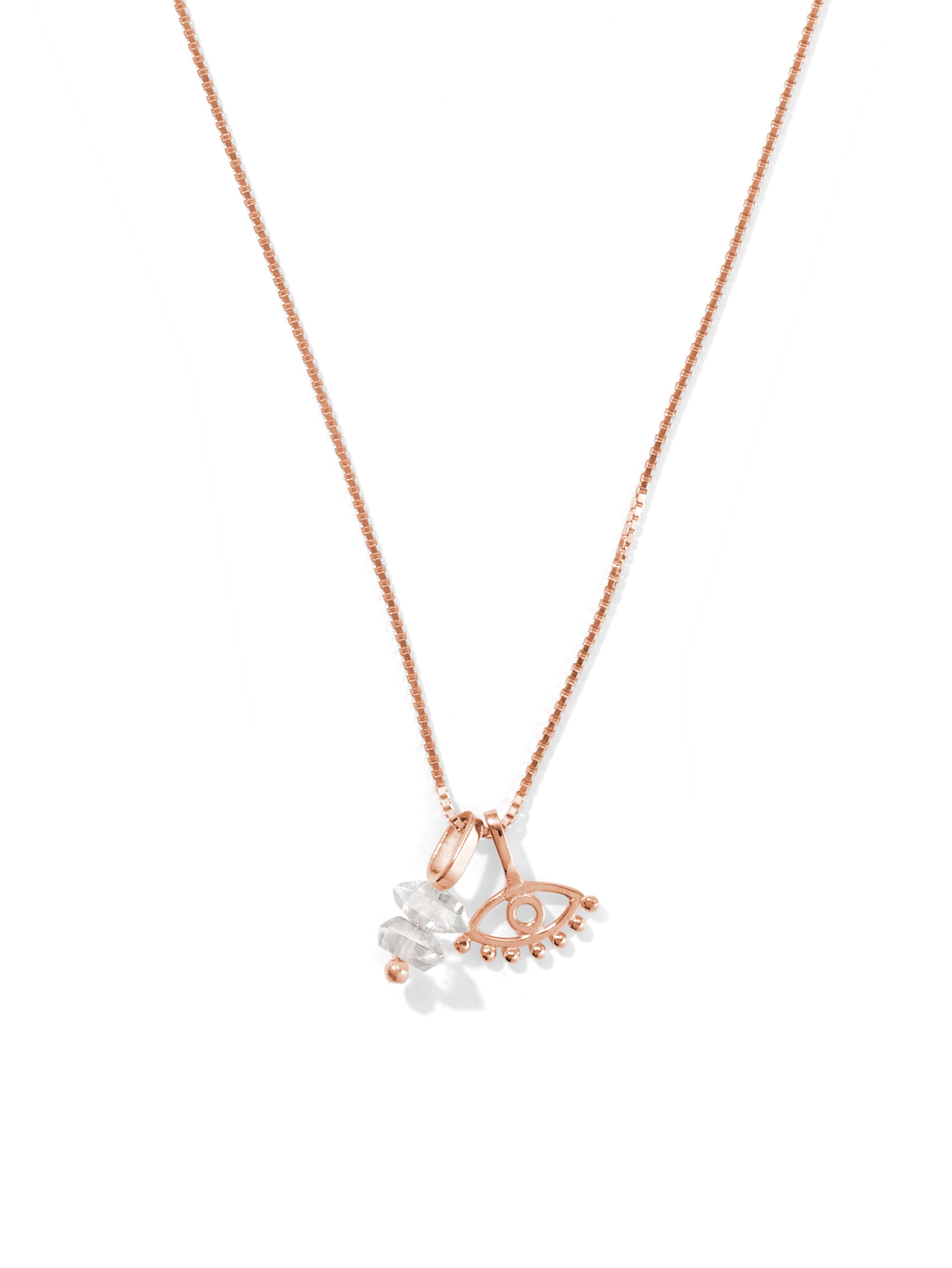 astral charm necklace | herkimer