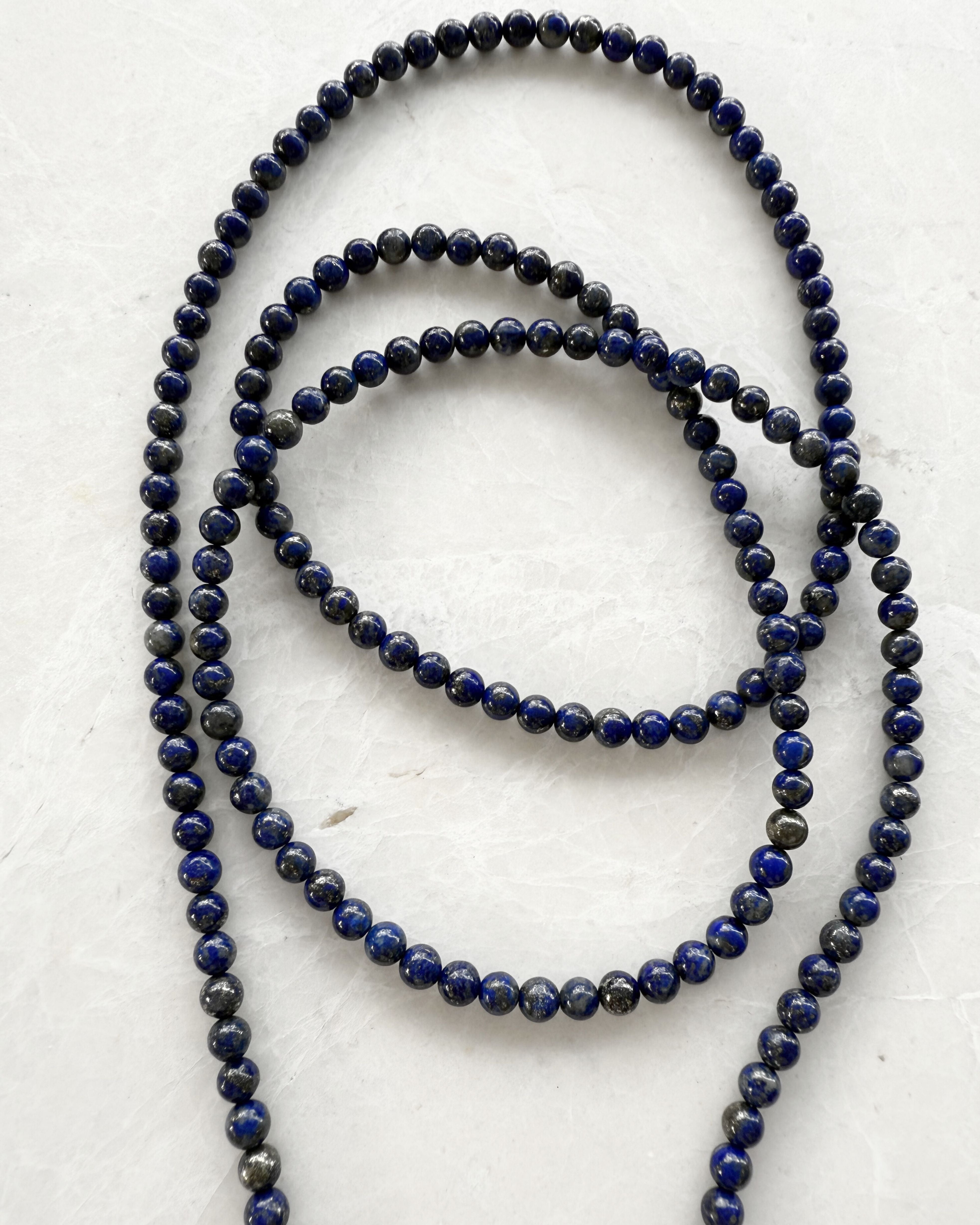 Close up Lapis Lazuli phone carrier