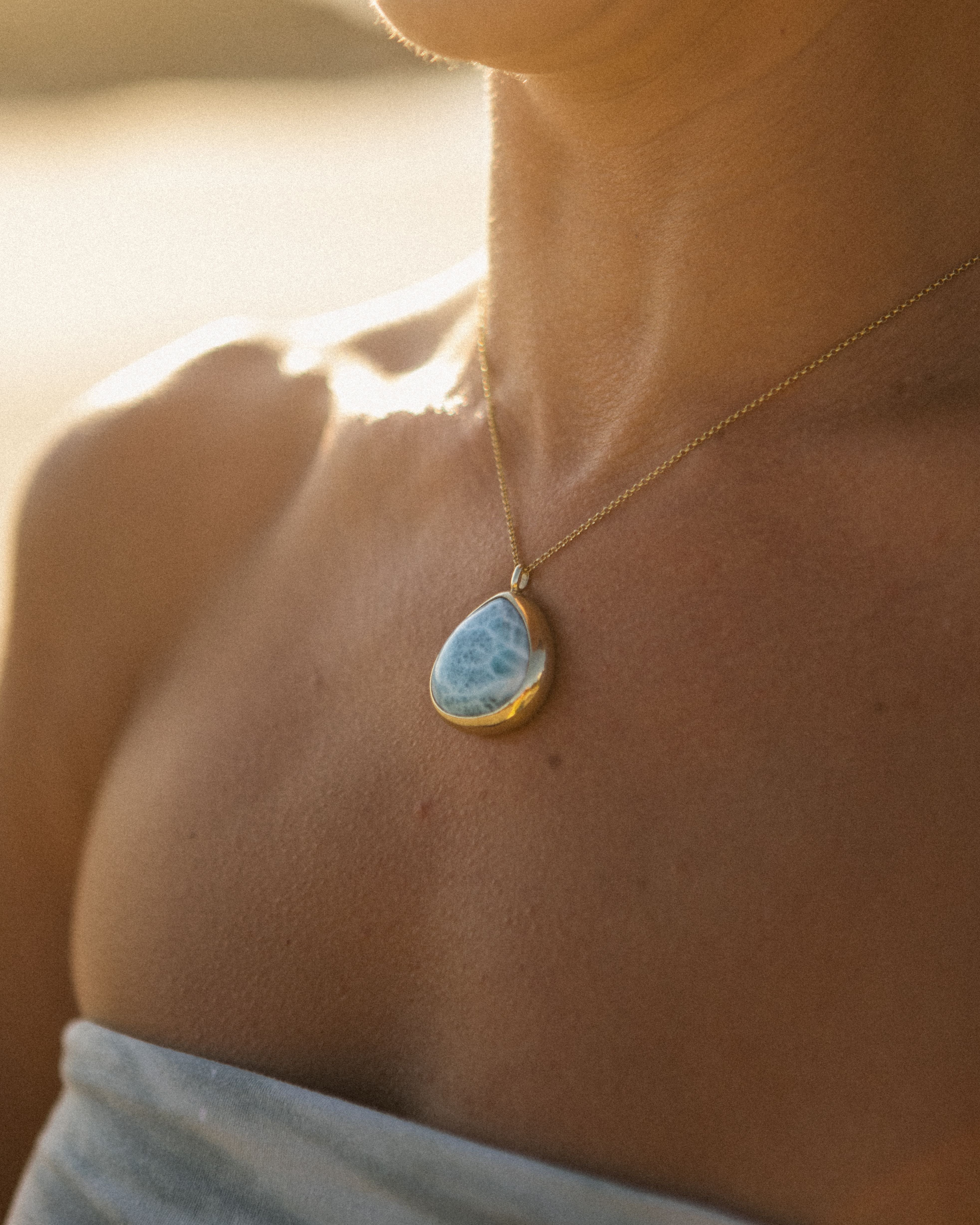 Larimar #3 | Gold Vermeil | One Of a Kind Magic Drop 2