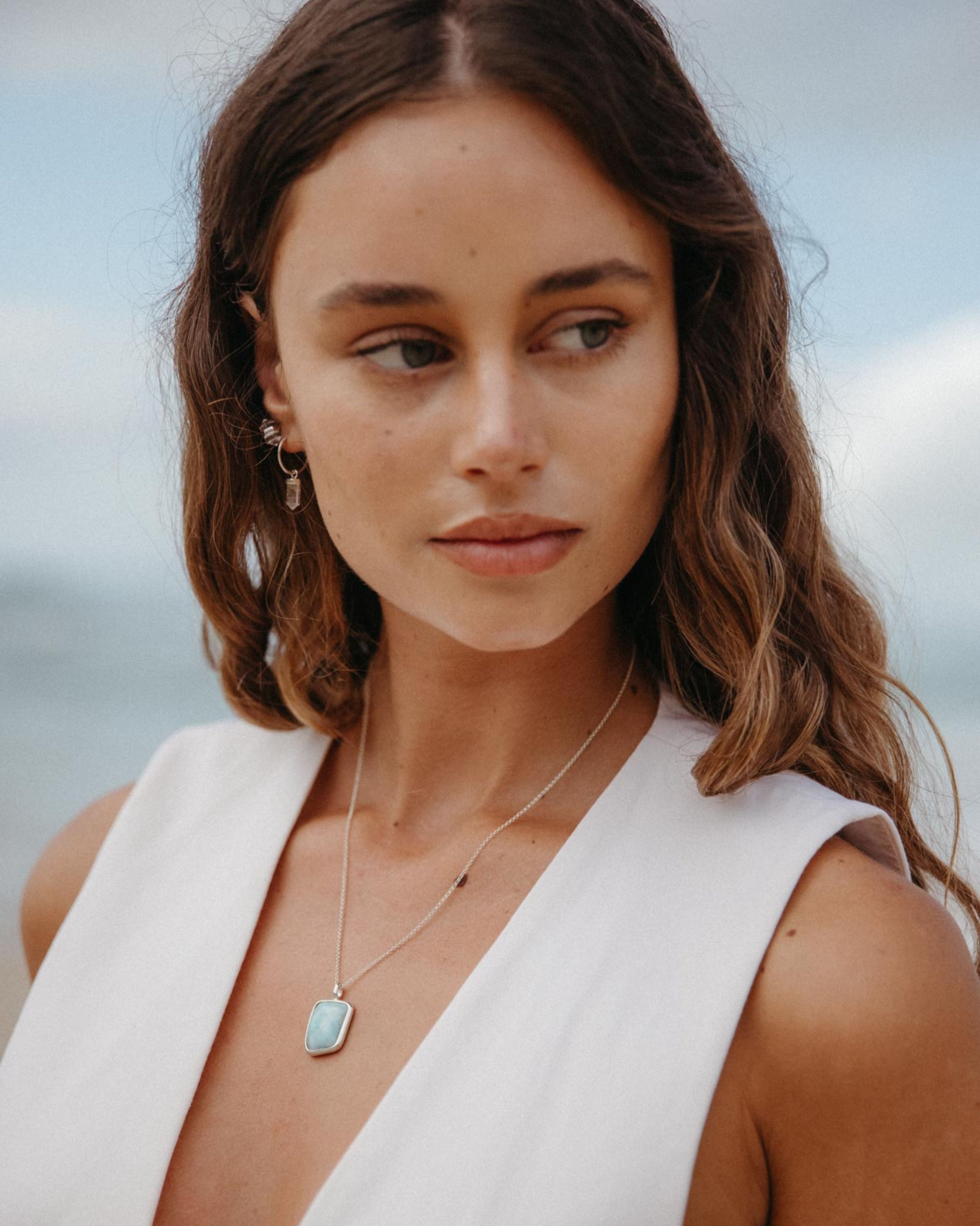 Larimar #3 | Sterling Silver | One Of a Kind Magic Drop 3