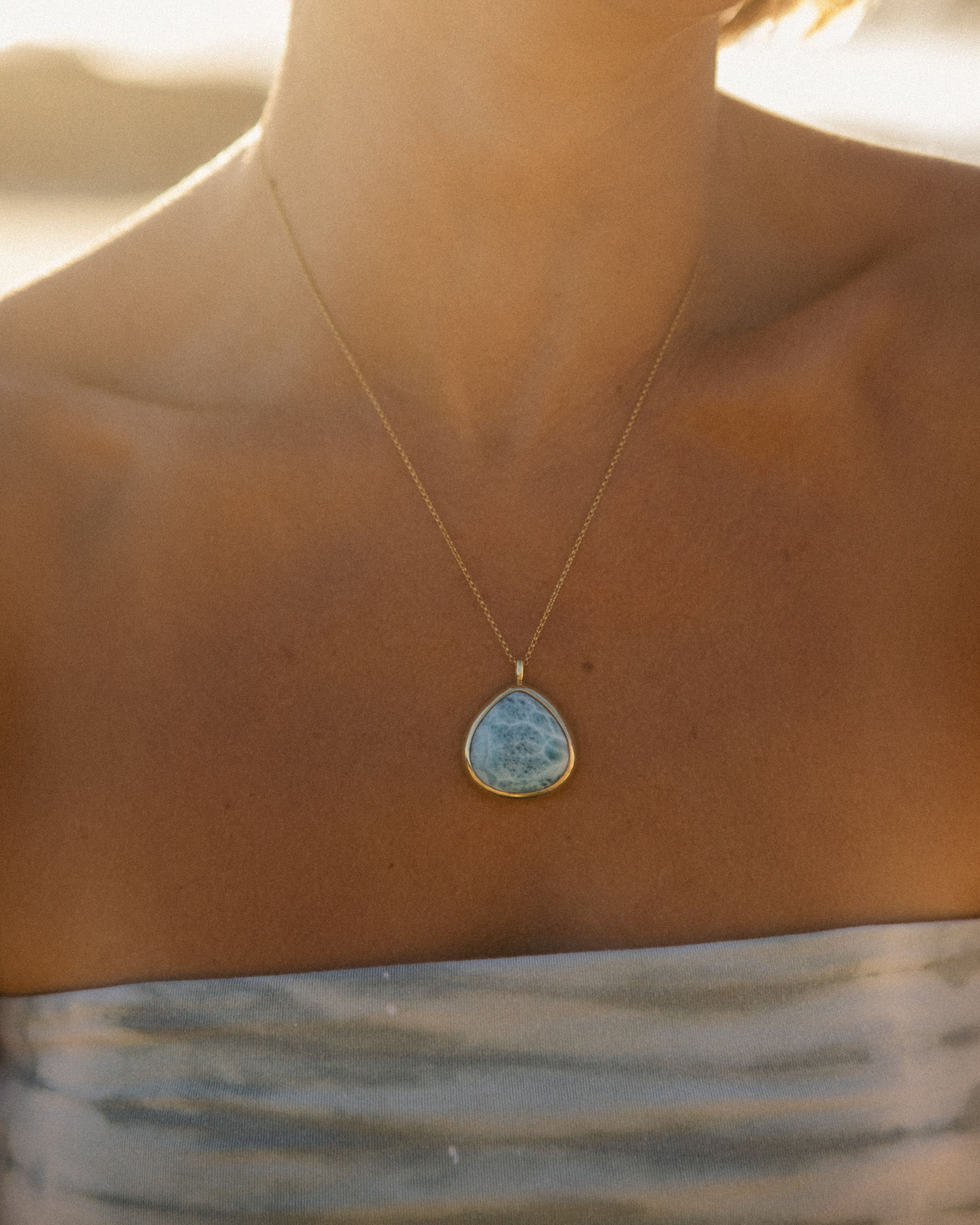 Larimar #3 | Gold Vermeil | One Of a Kind Magic Drop 2