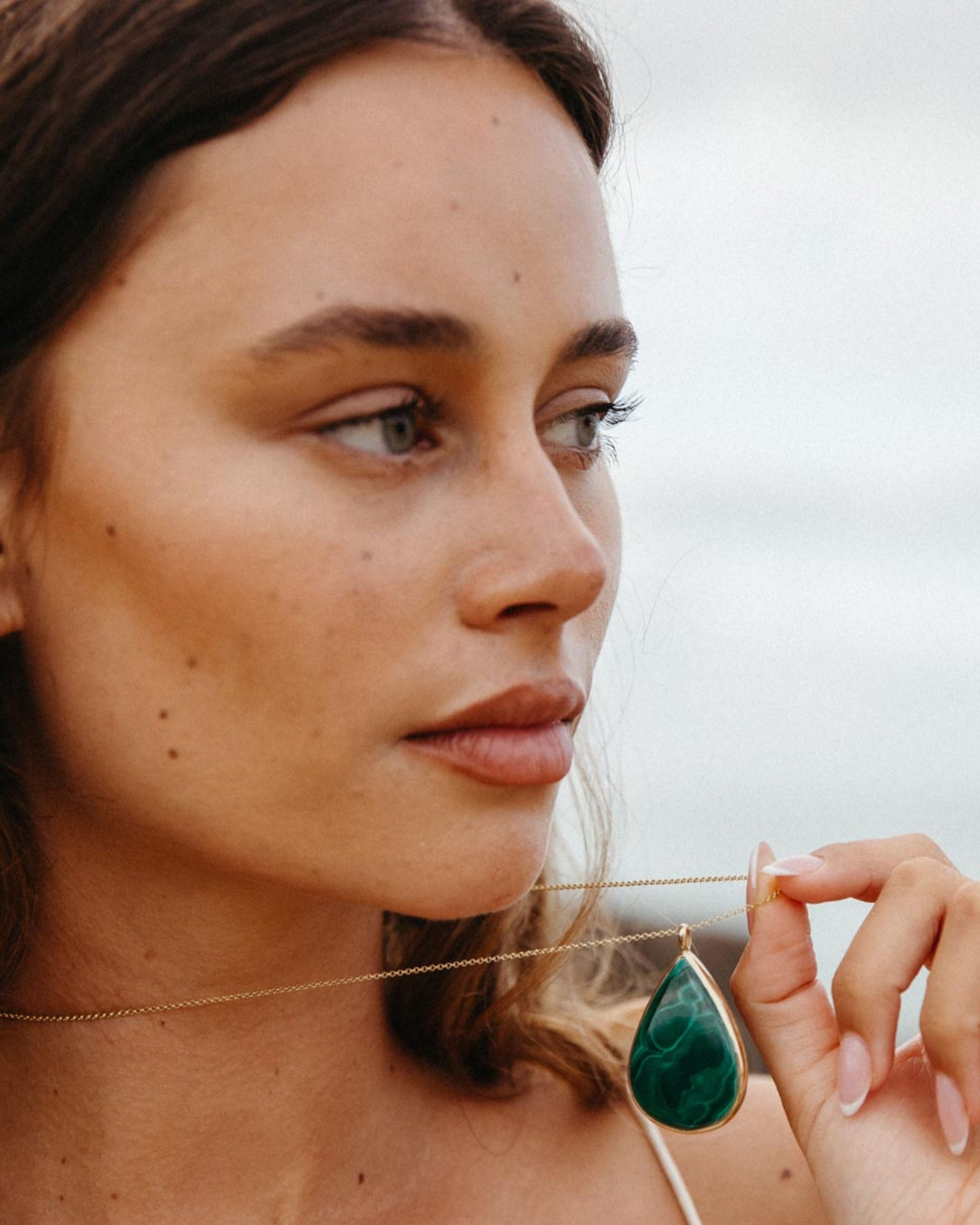 Malachite # 2 | 18k Gold Vermeil | One Of a Kind Magic Drop 3