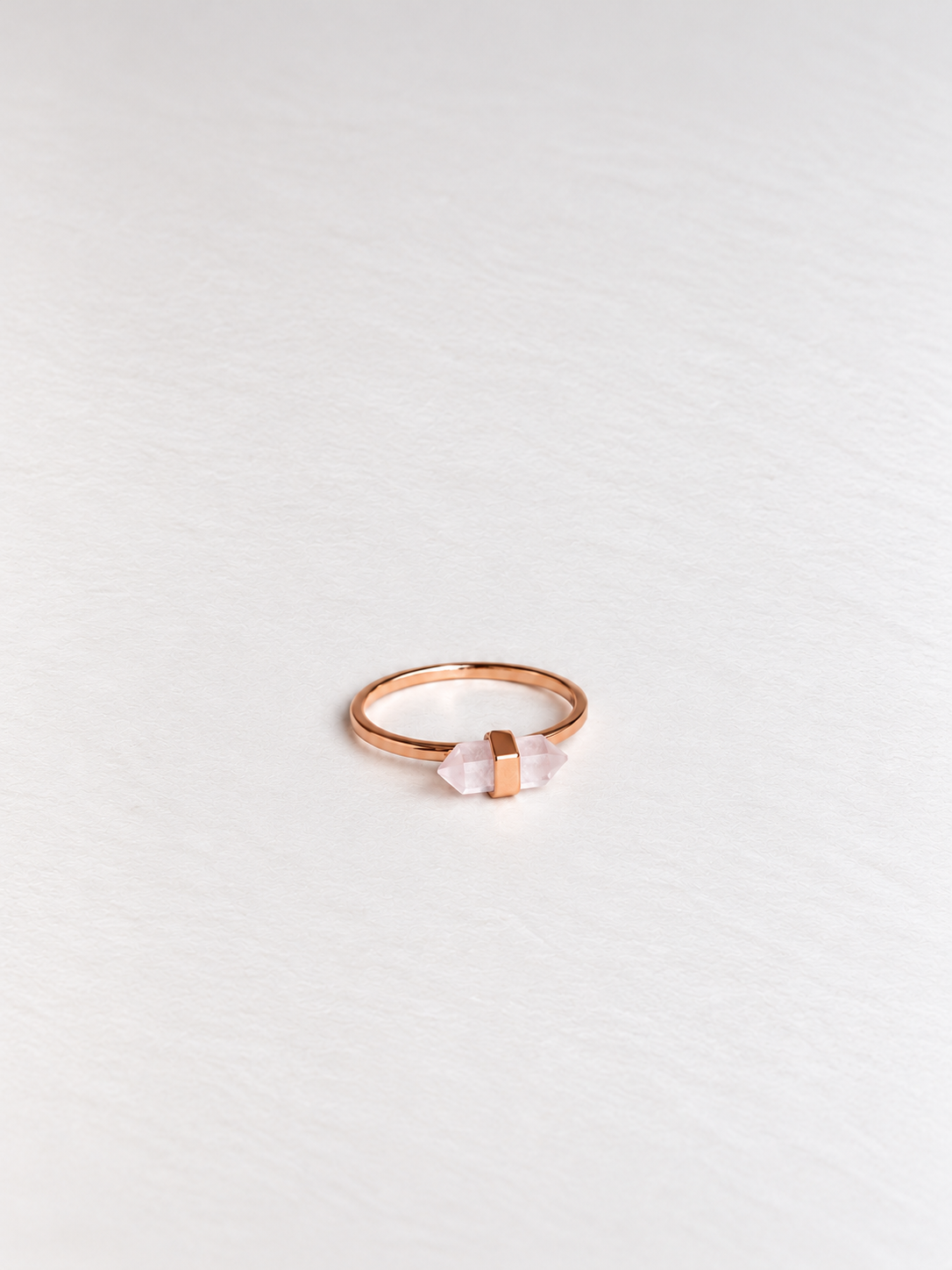 mini glory ring | rose quartz | warehouse sale | size 7