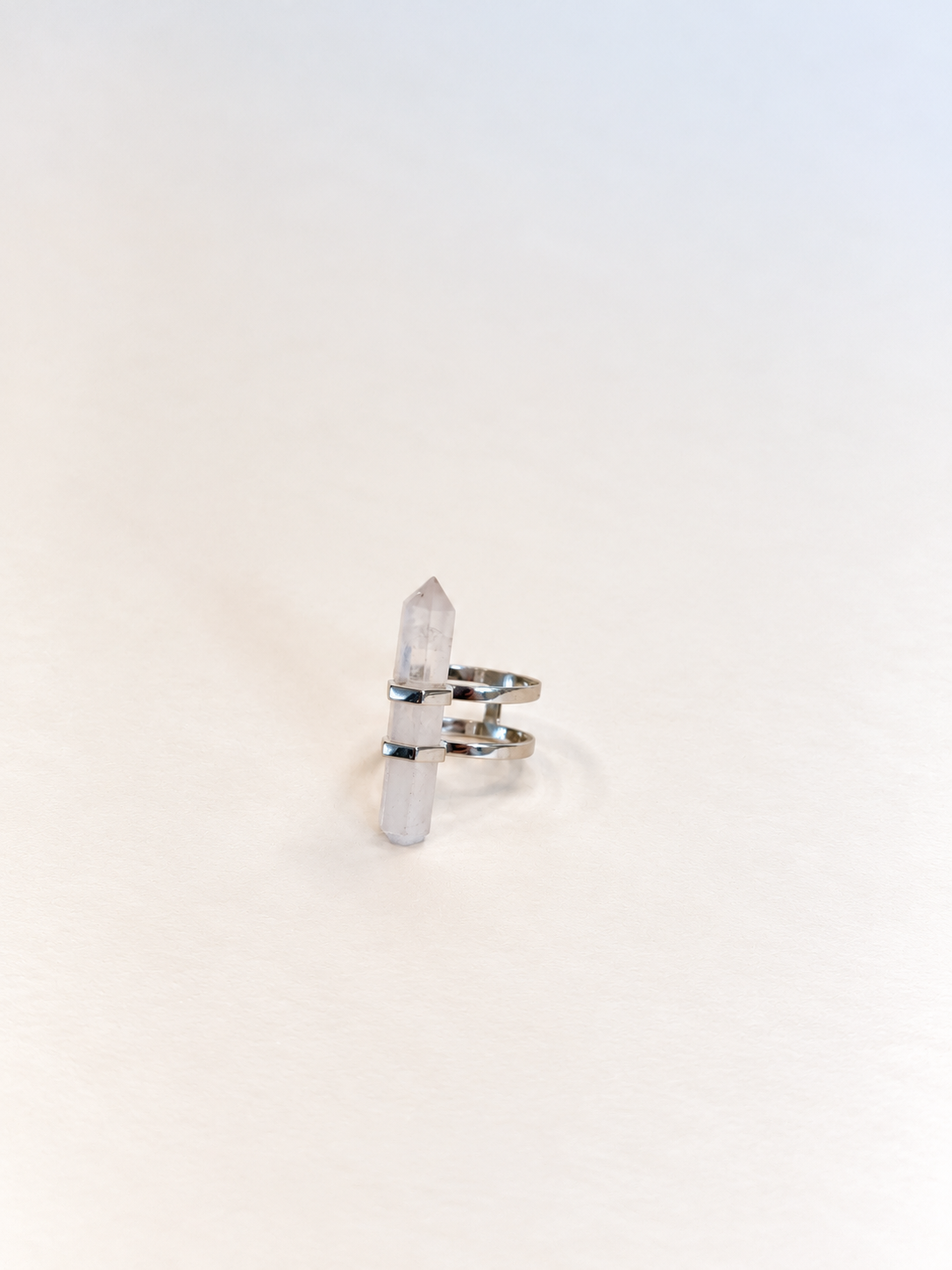 new love clarity ring | clear quartz | warehouse sale | size 7