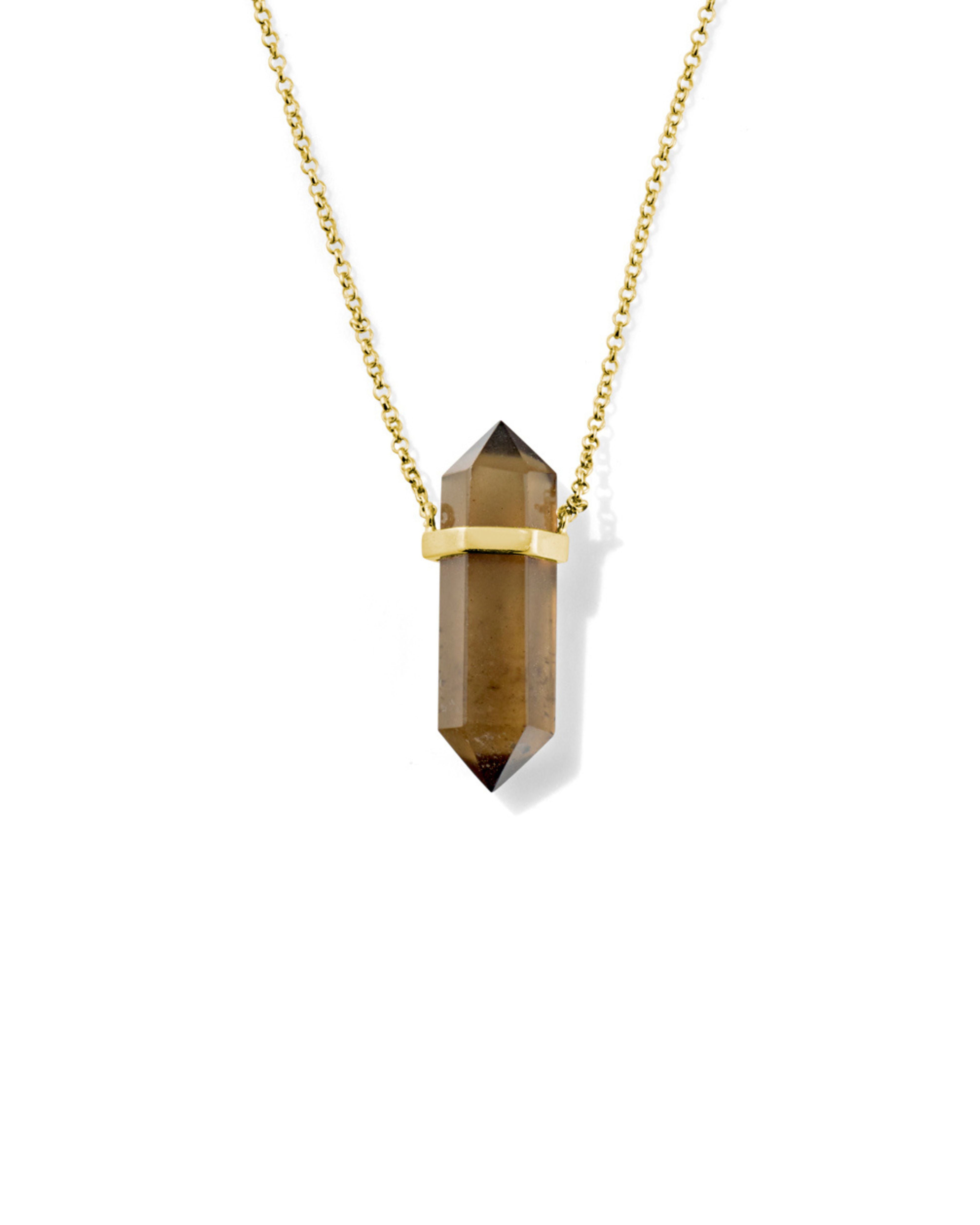 Mystic Waters Smokey Quartz Gold Close 
