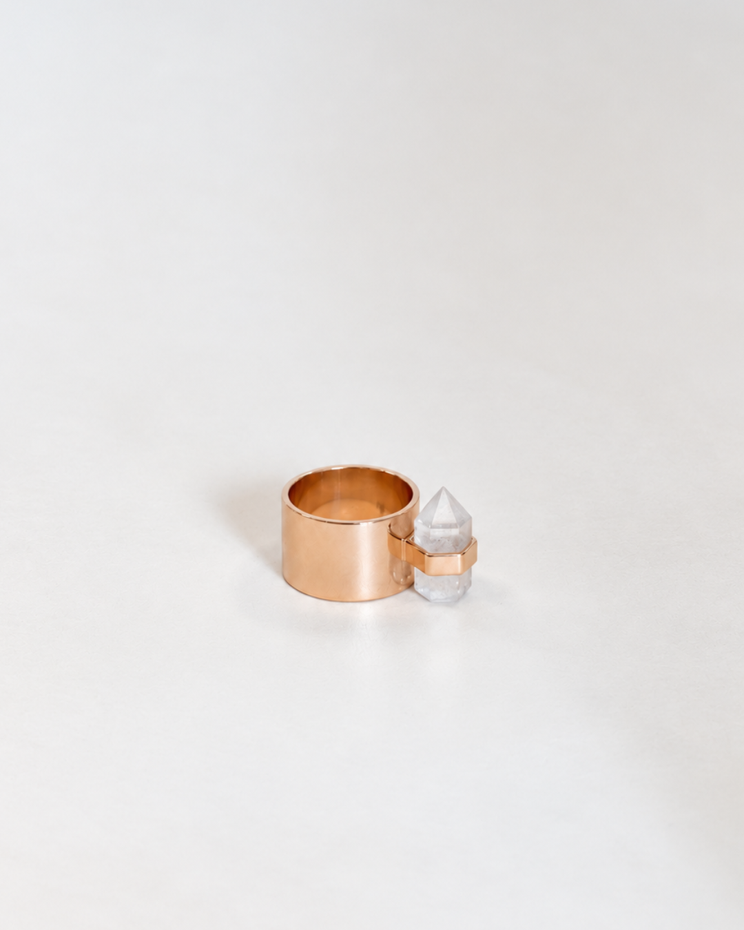 still water ring | clear quartz | warehouse sale | size 7