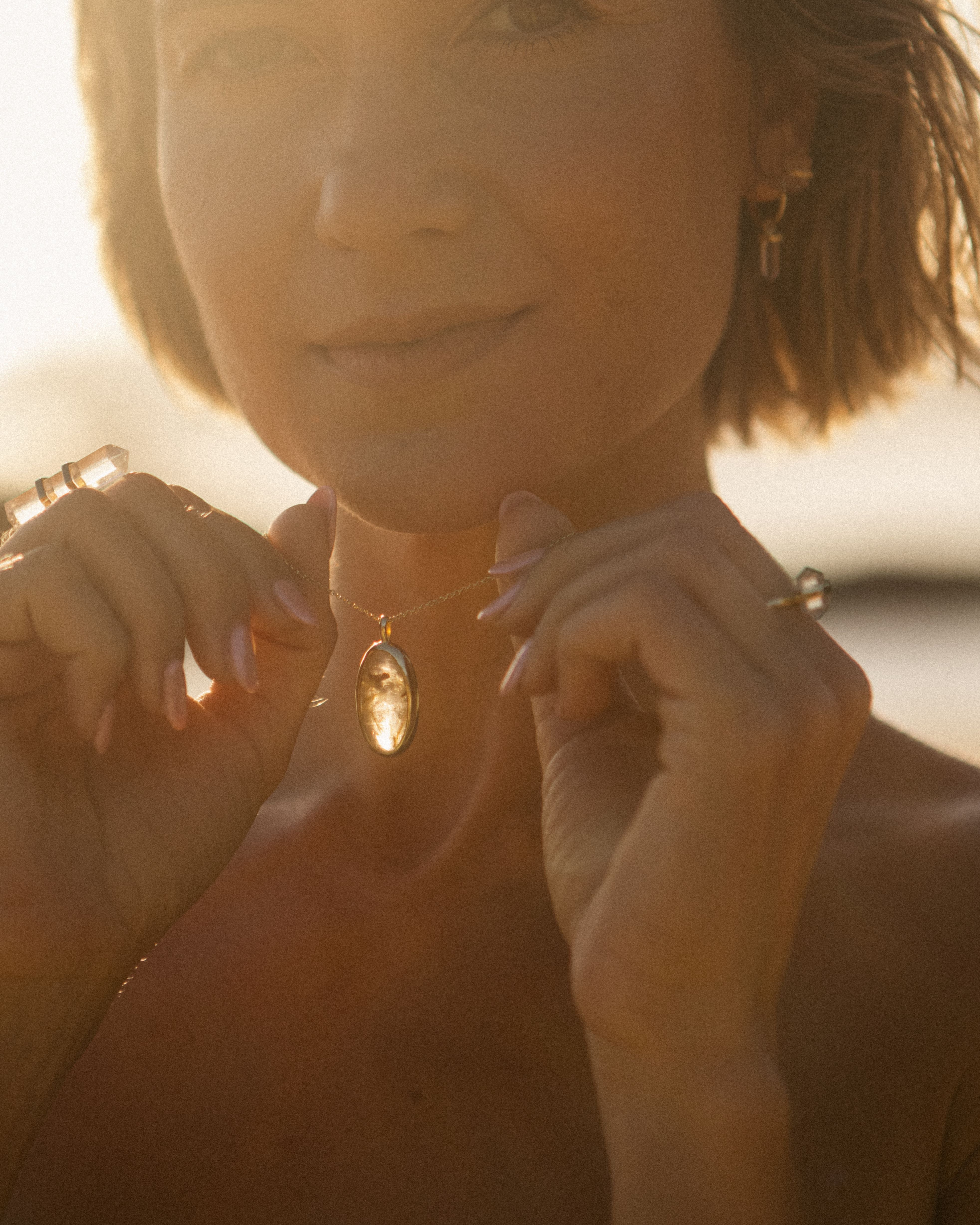 Oval Rutilated Quartz | Gold Vermeil | One Of a Kind Magic Drop 2
