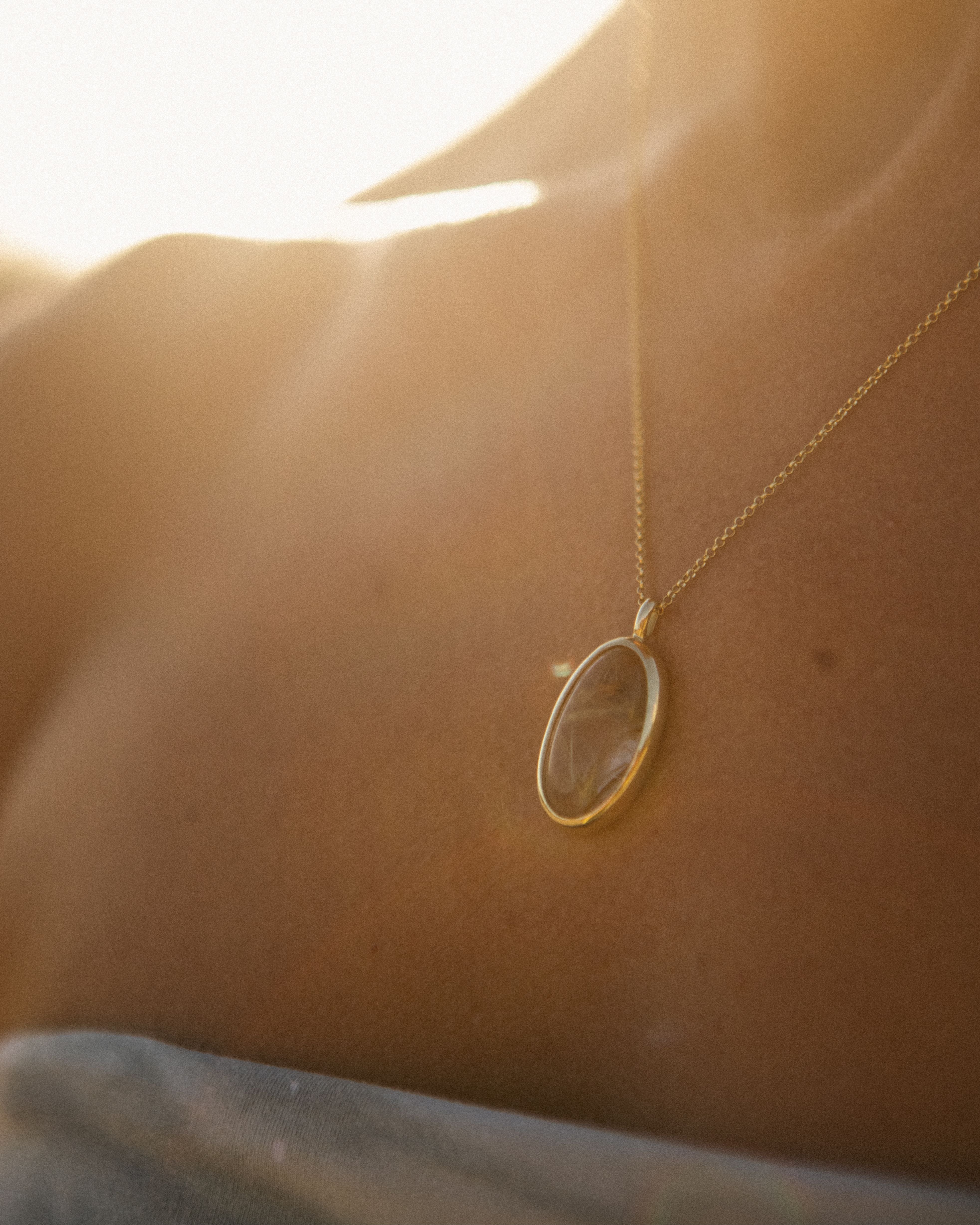 Oval Rutilated Quartz | Gold Vermeil | One Of a Kind Magic Drop 2