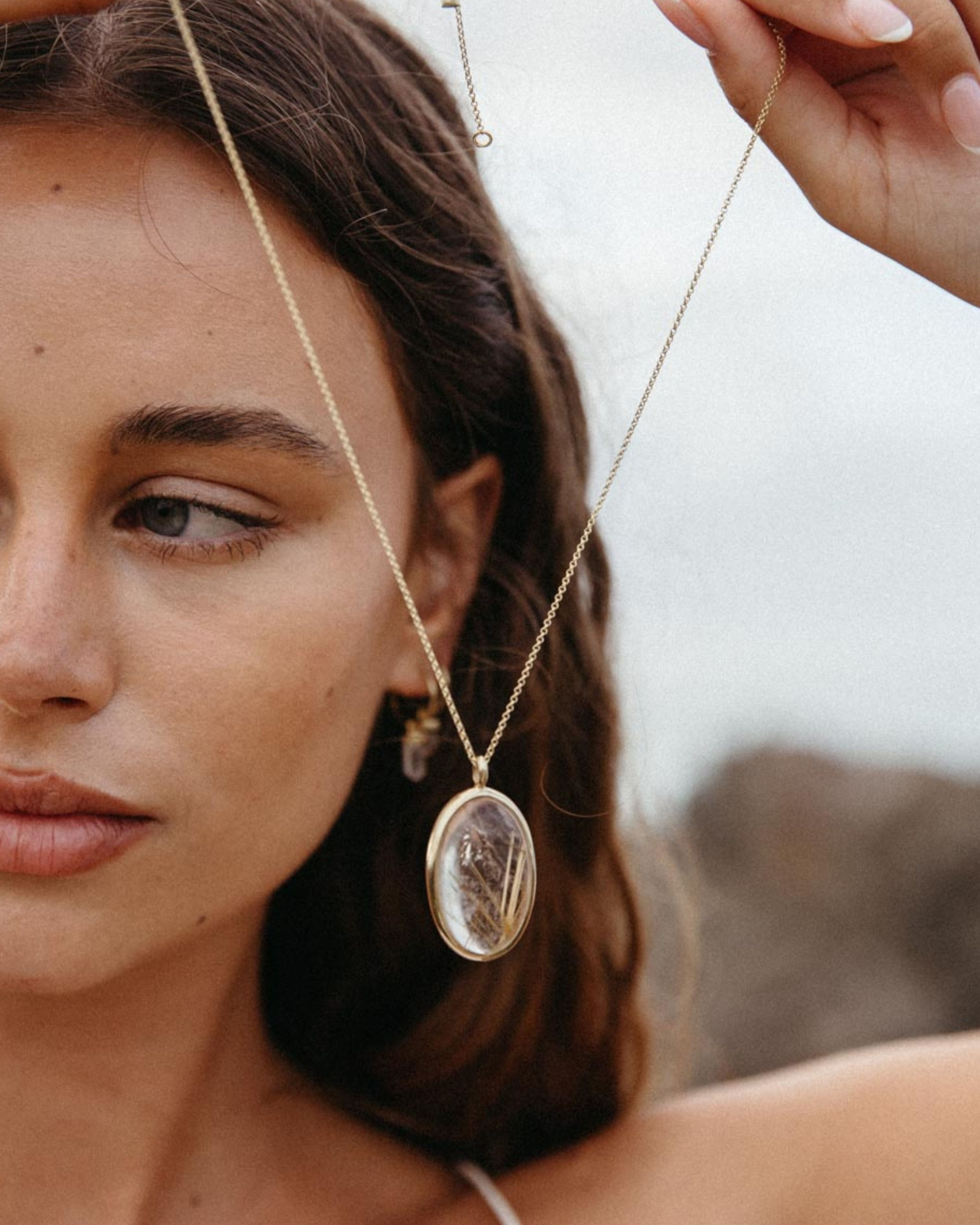 Rutilated Quartz | 18k Gold Vermeil | One Of a Kind Magic Drop 3