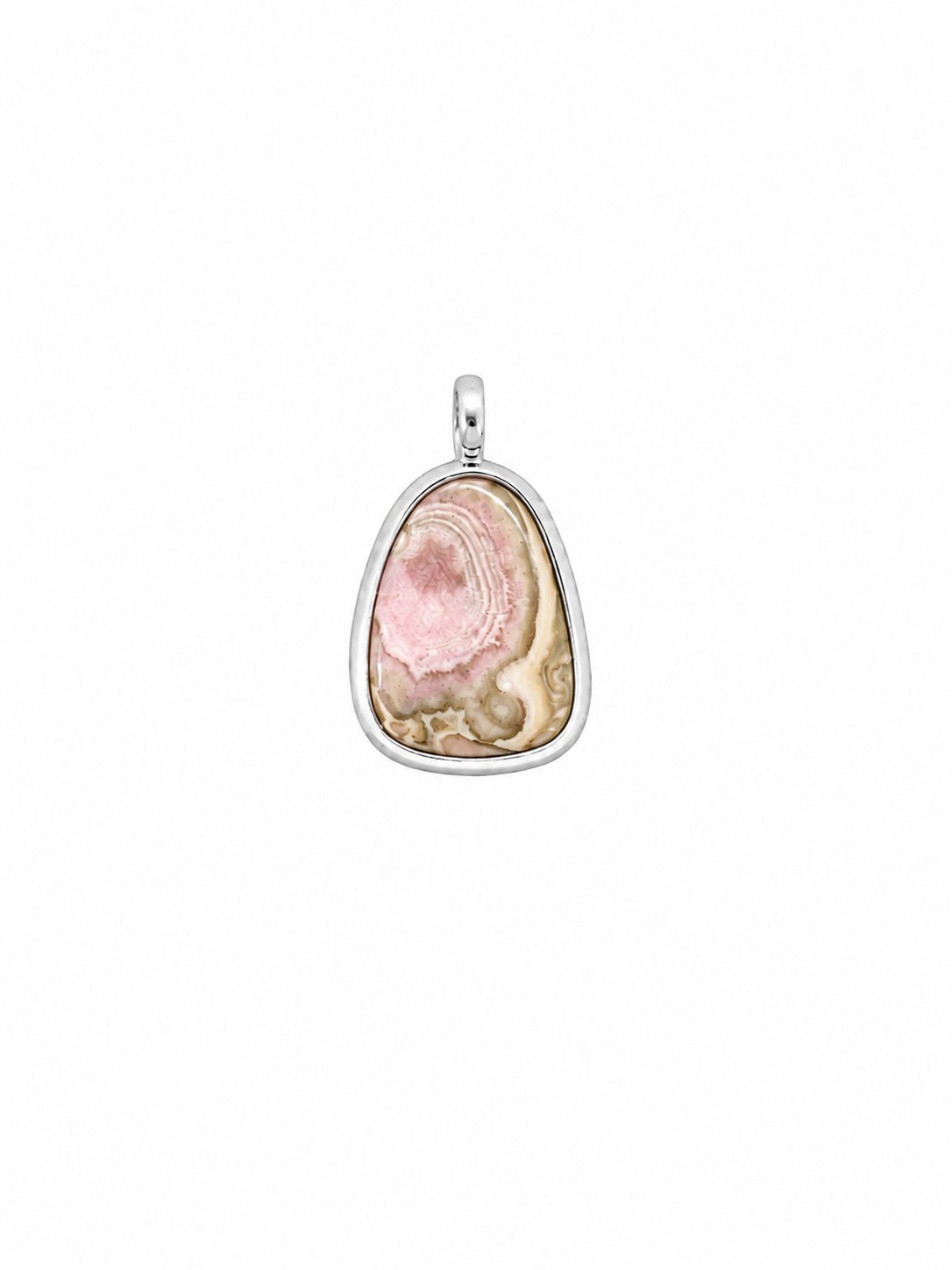 one of a kind charm | rhodochrosite #7 | 925 sterling silver