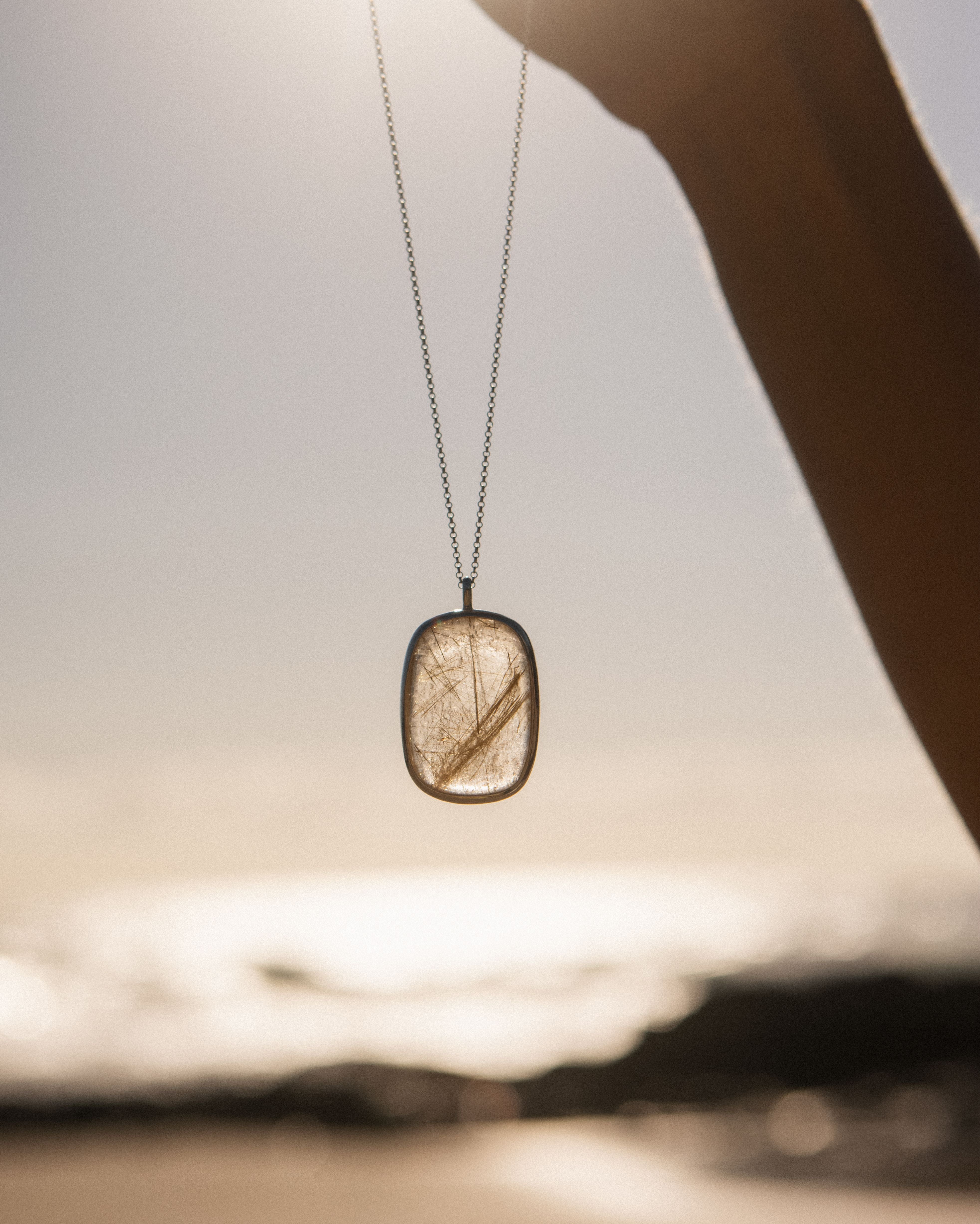 Rulilated Quartz #2 | 925 Sterling Silver | One Of a Kind Magic Drop 2