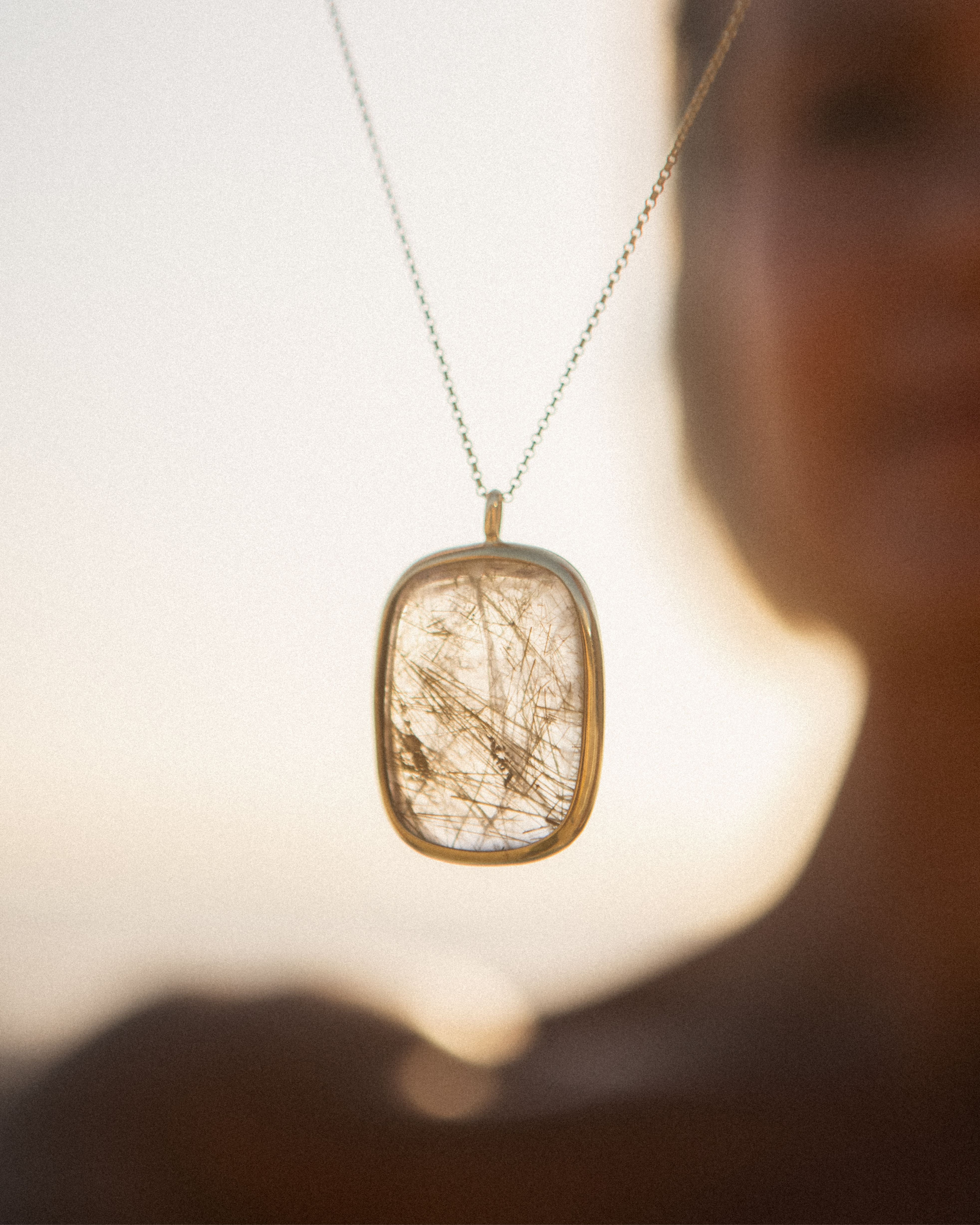 Rutilated Quartz #1 | 18k Gold Vermeil | One Of a Kind Magic Drop 2