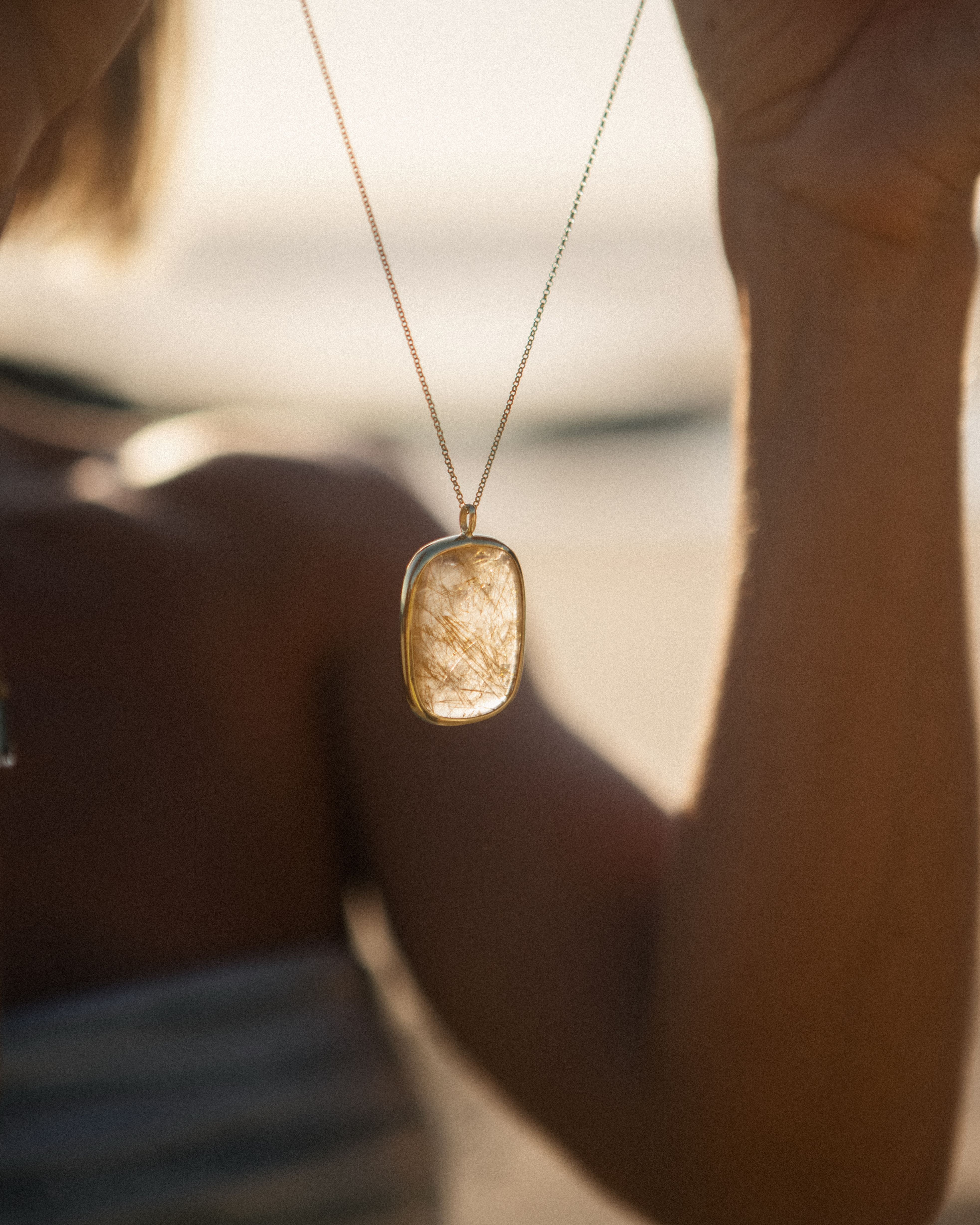 Rutilated Quartz #1 | 18k Gold Vermeil | One Of a Kind Magic Drop 2