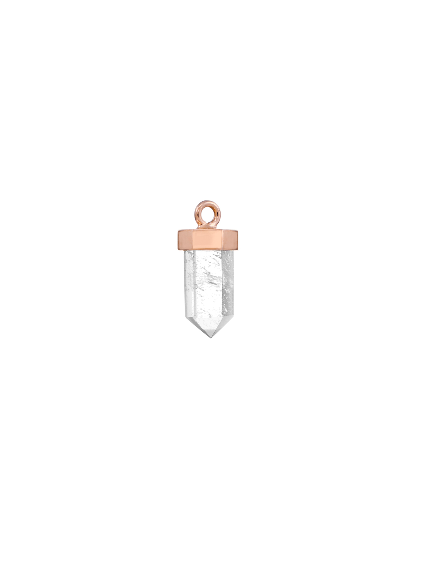 fire flies #1.5 earring charm | clear quartz