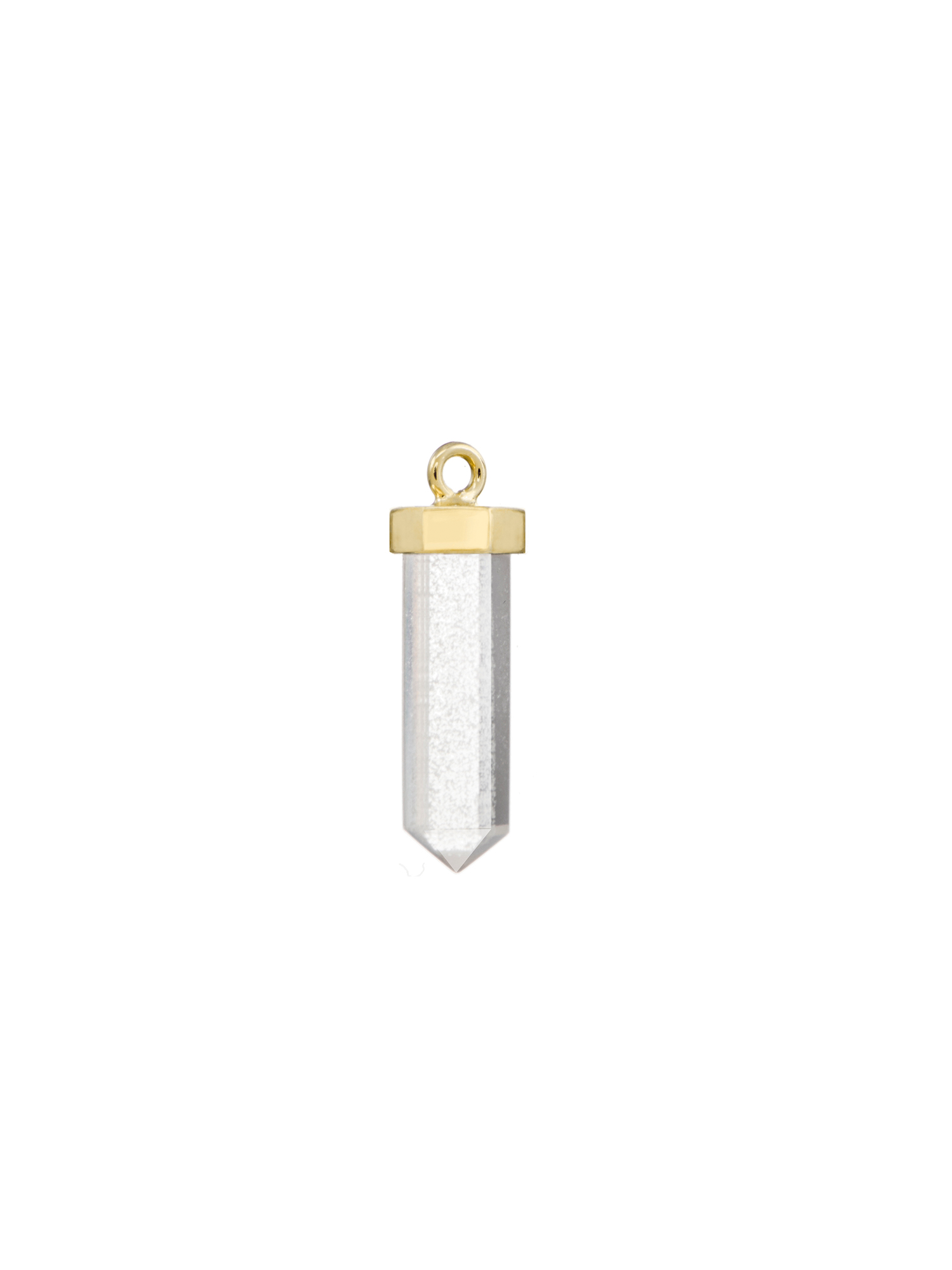 fire flies #2 earring charm | clear quartz