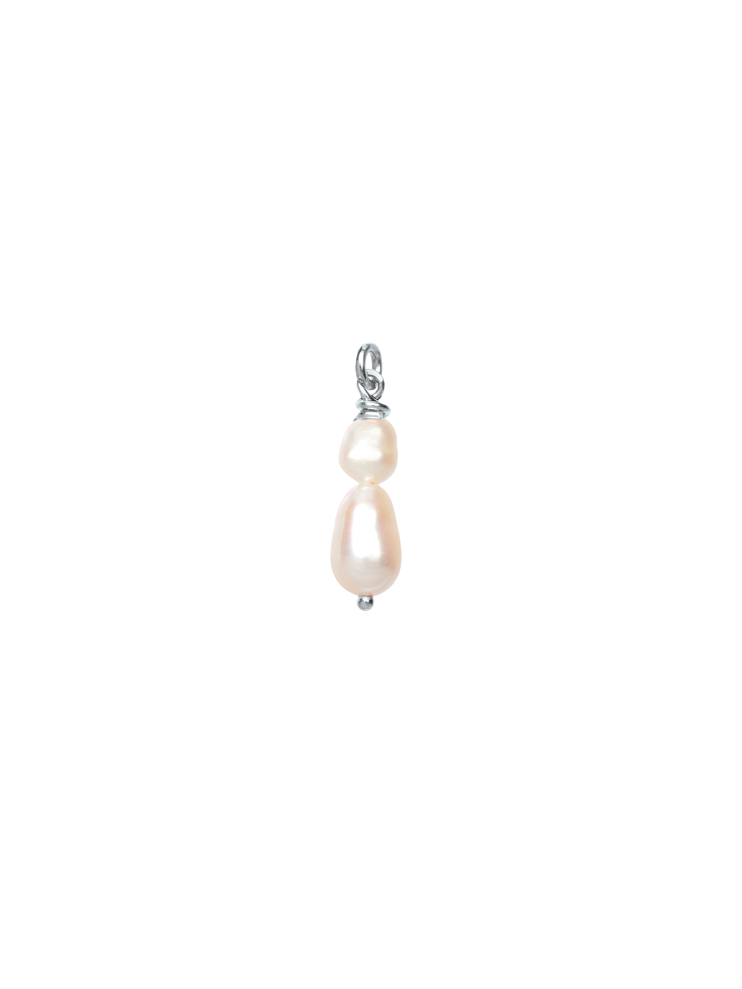 double drop pearl earring charm