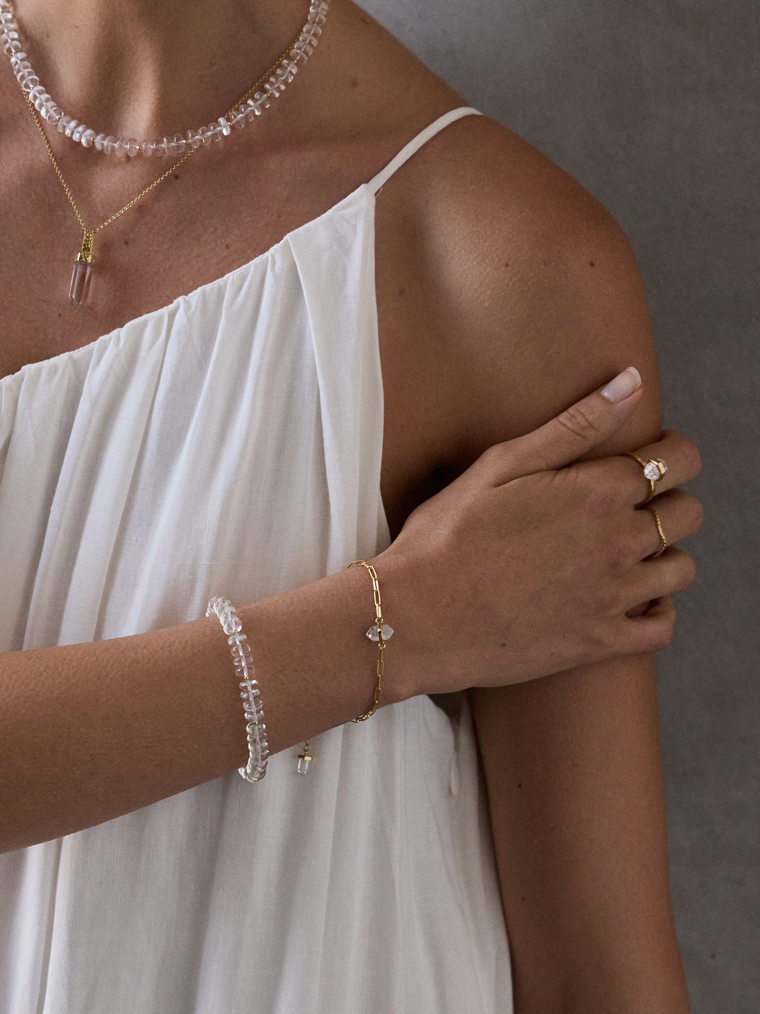 vitality bracelet | clear quartz