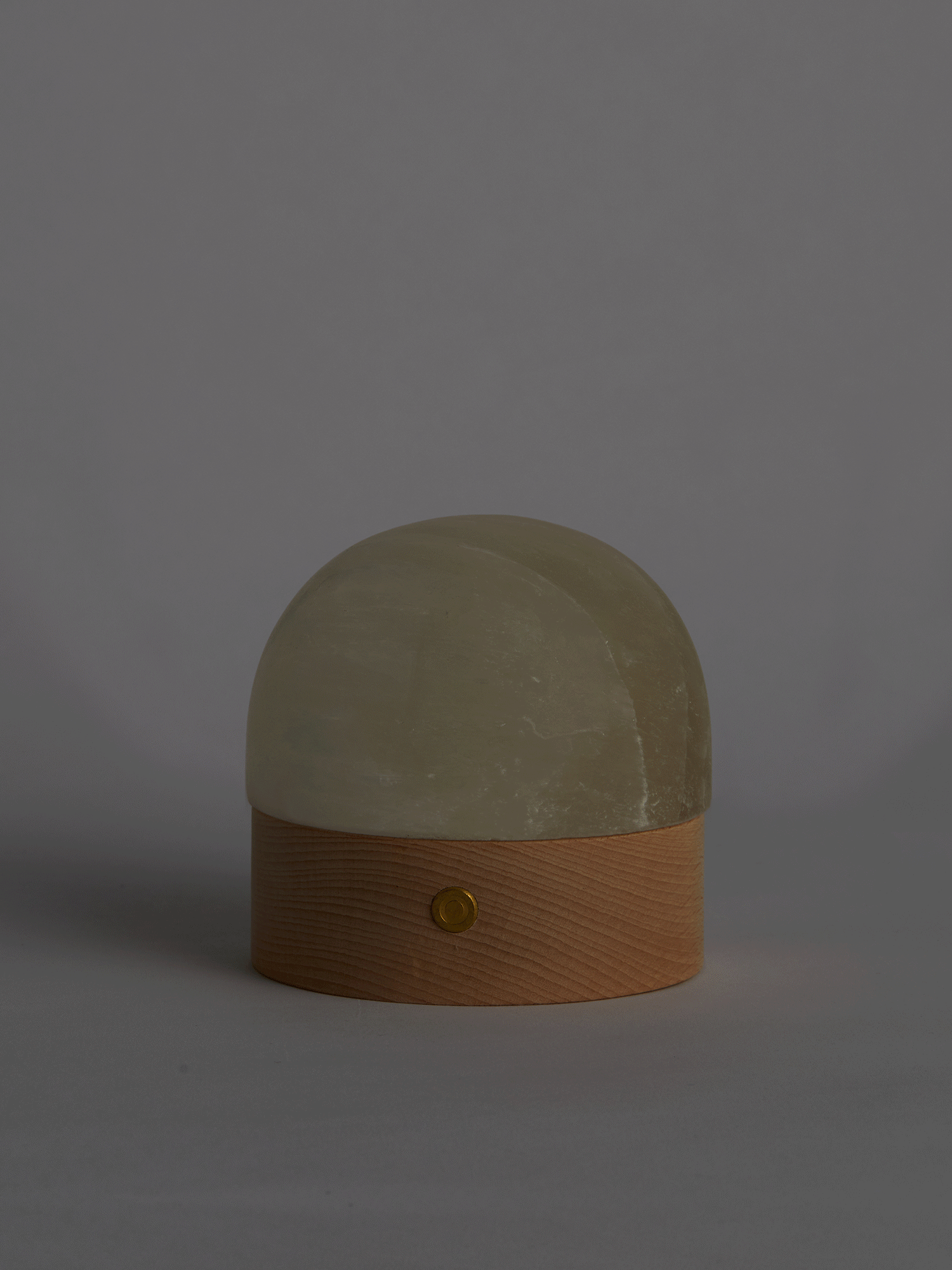 selenite dome light | small