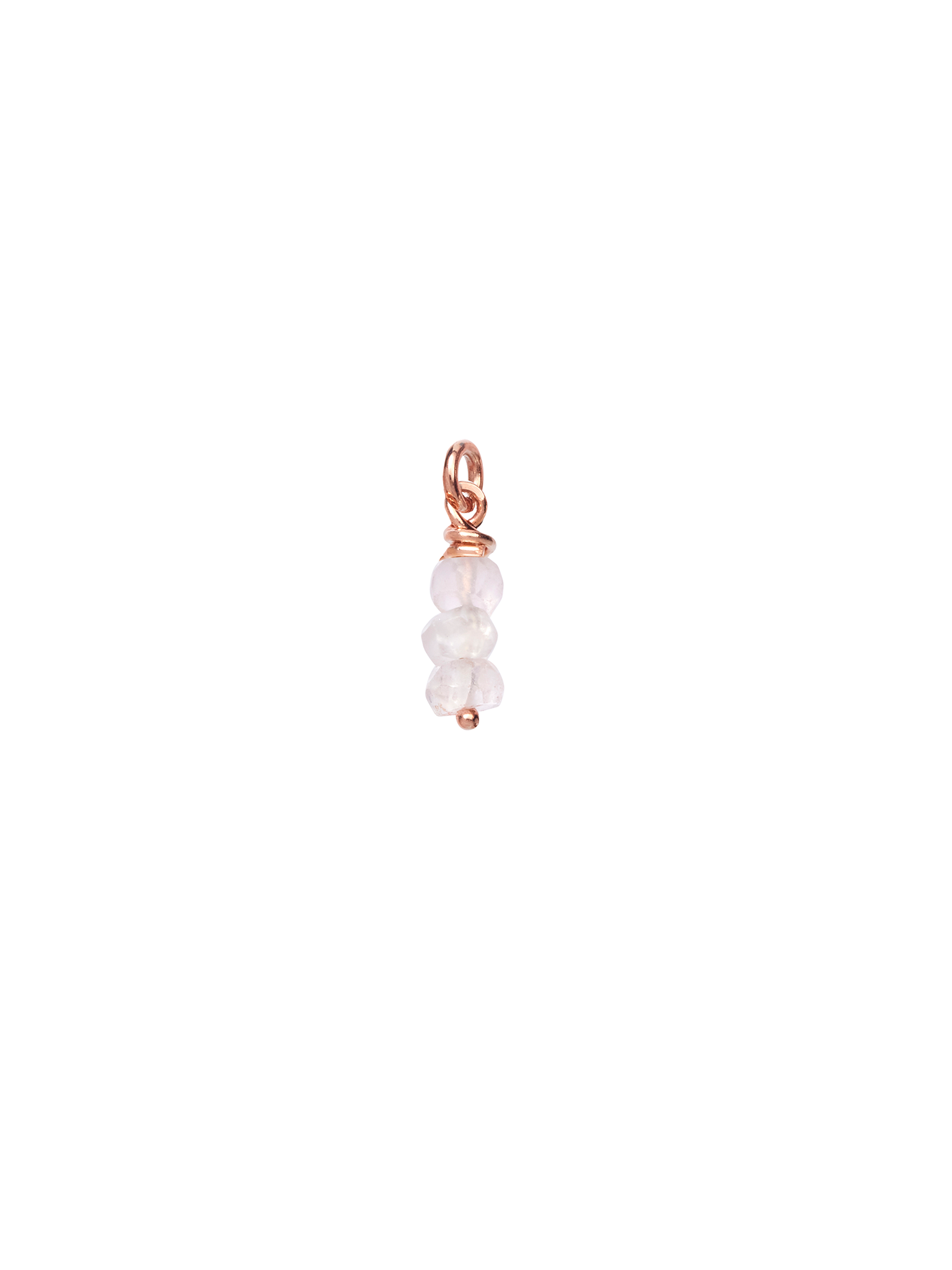 goddess earring charm | rose quartz