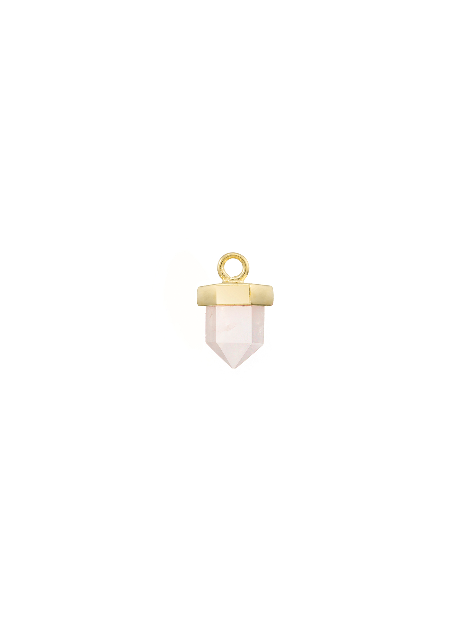 fire flies #1 earring charm | rose quartz