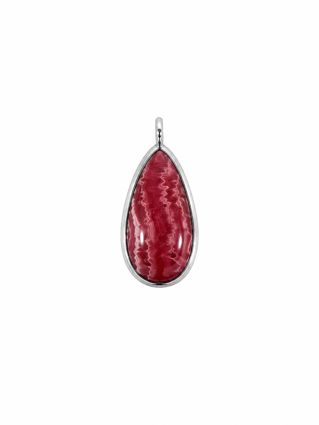 one of a kind charm | rhodochrosite #6 | 925 sterling silver