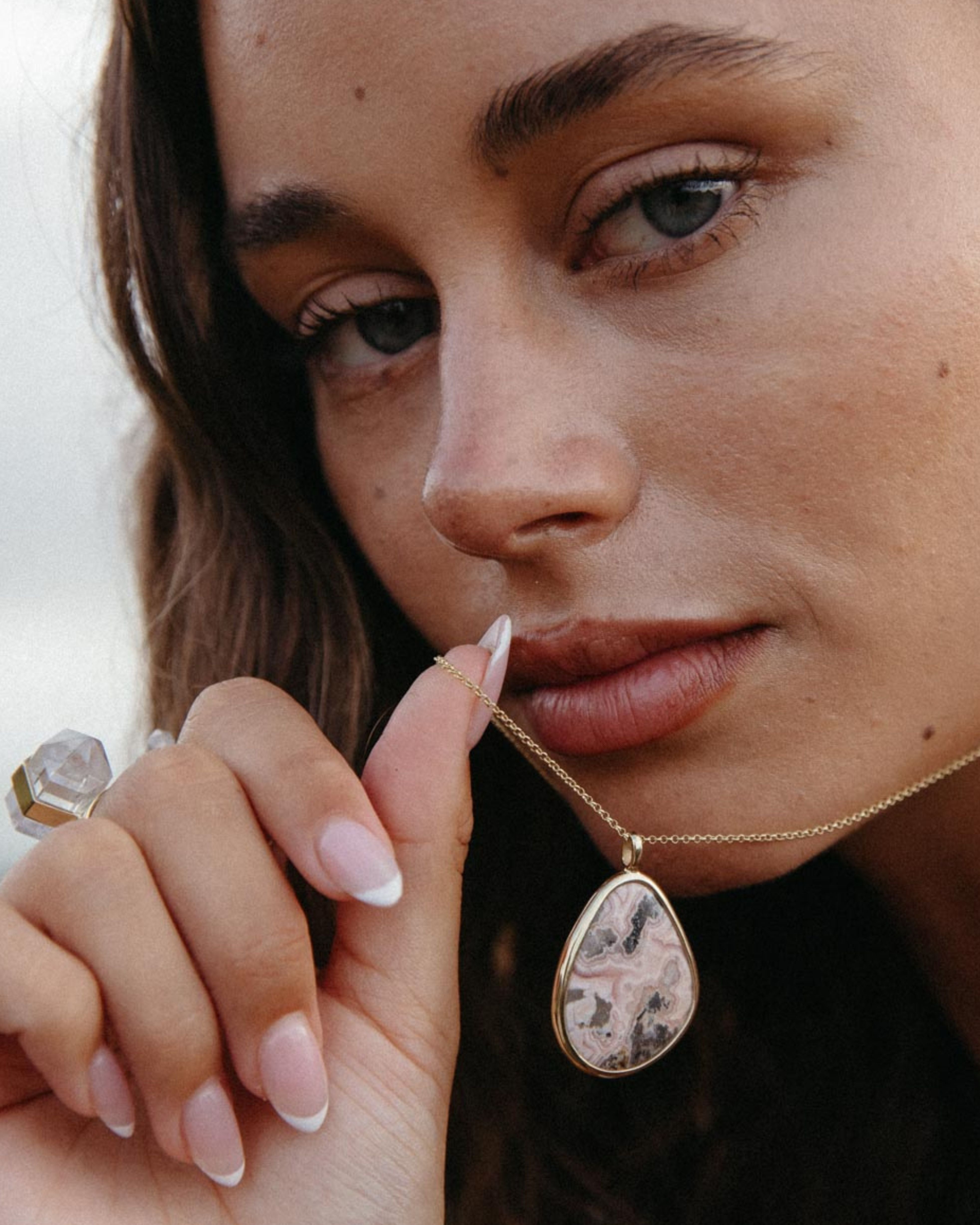 Rhodochrosite #3 | 18k Gold Vermeil | One Of a Kind Magic Drop 3