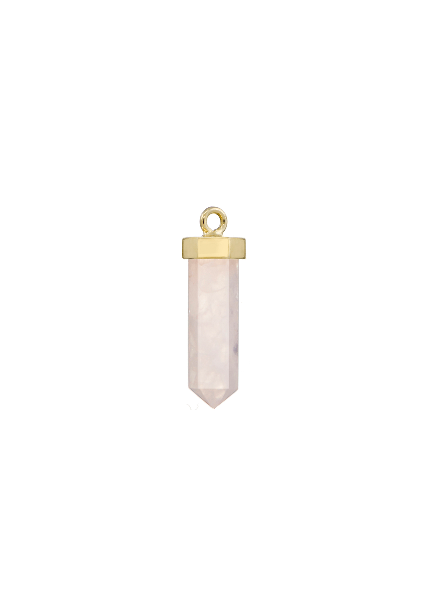 fire flies #2 earring charm | rose quartz