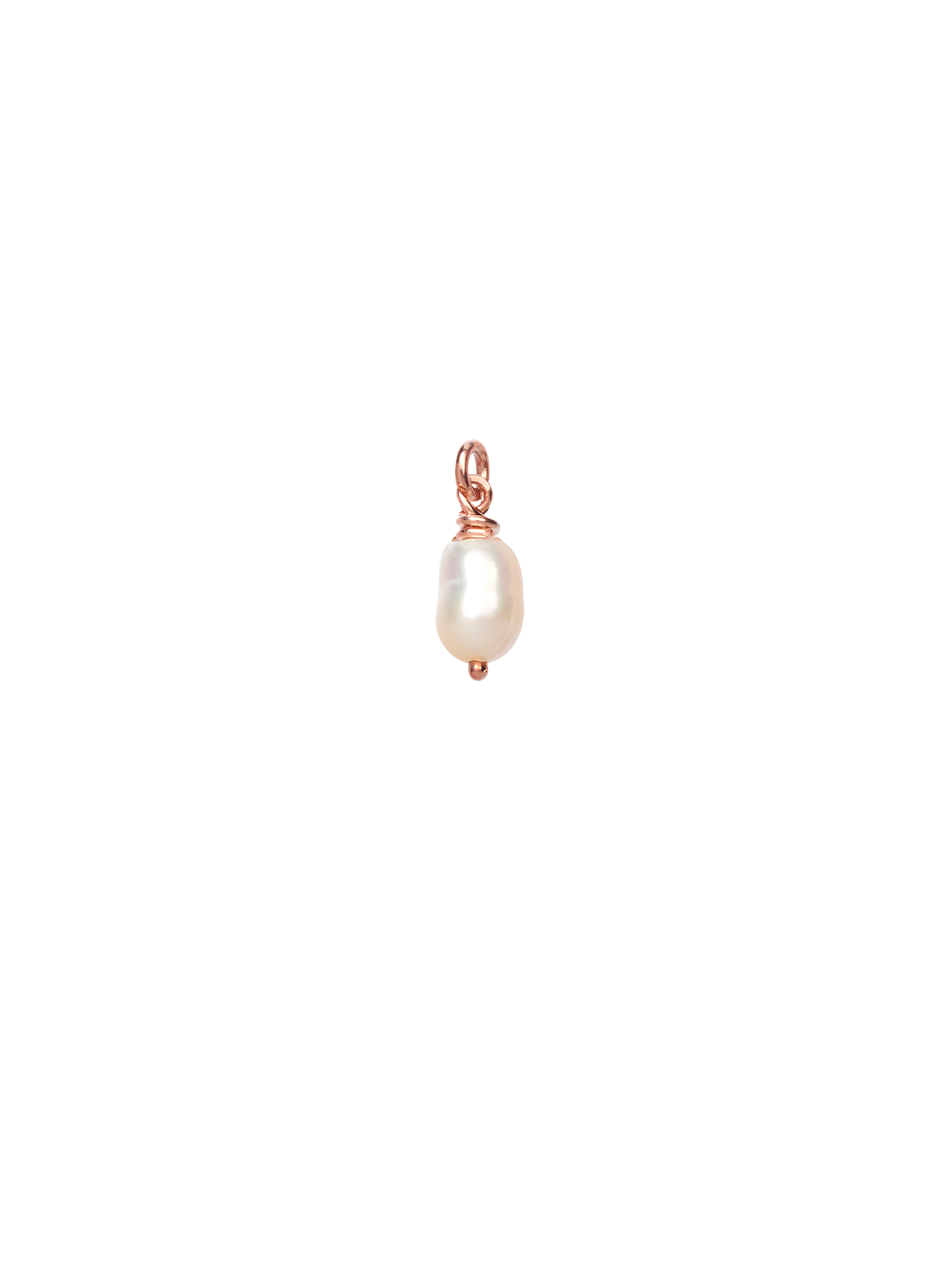 single drop pearl earring charm