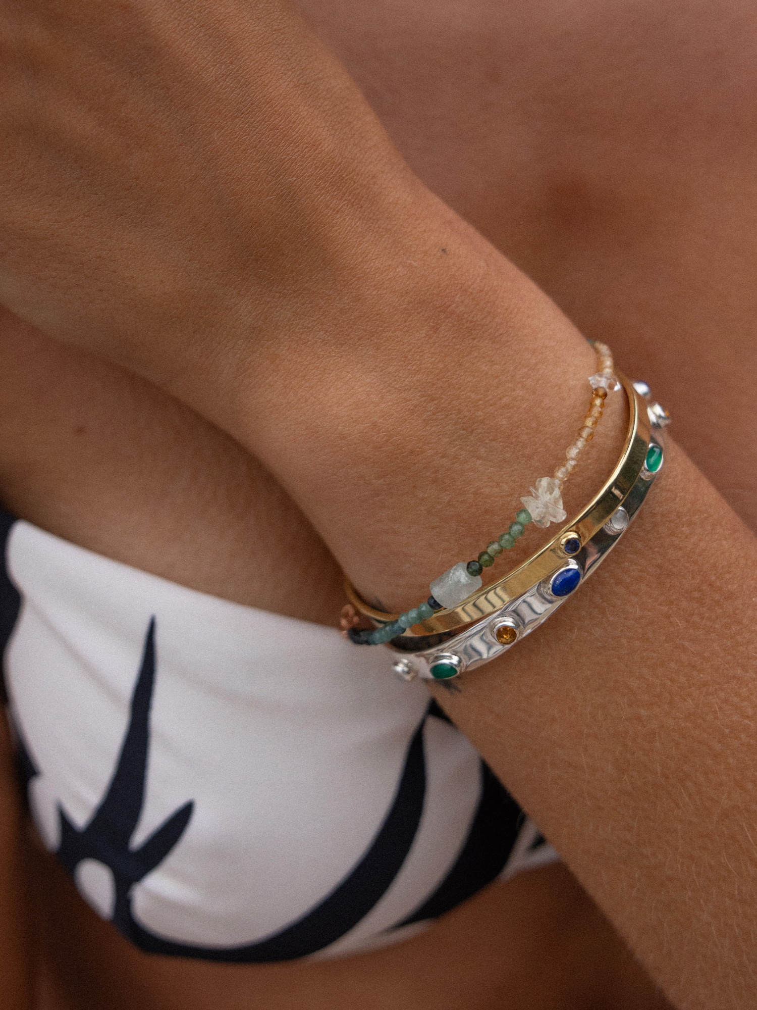 loyal + wise cuff | blue sapphire