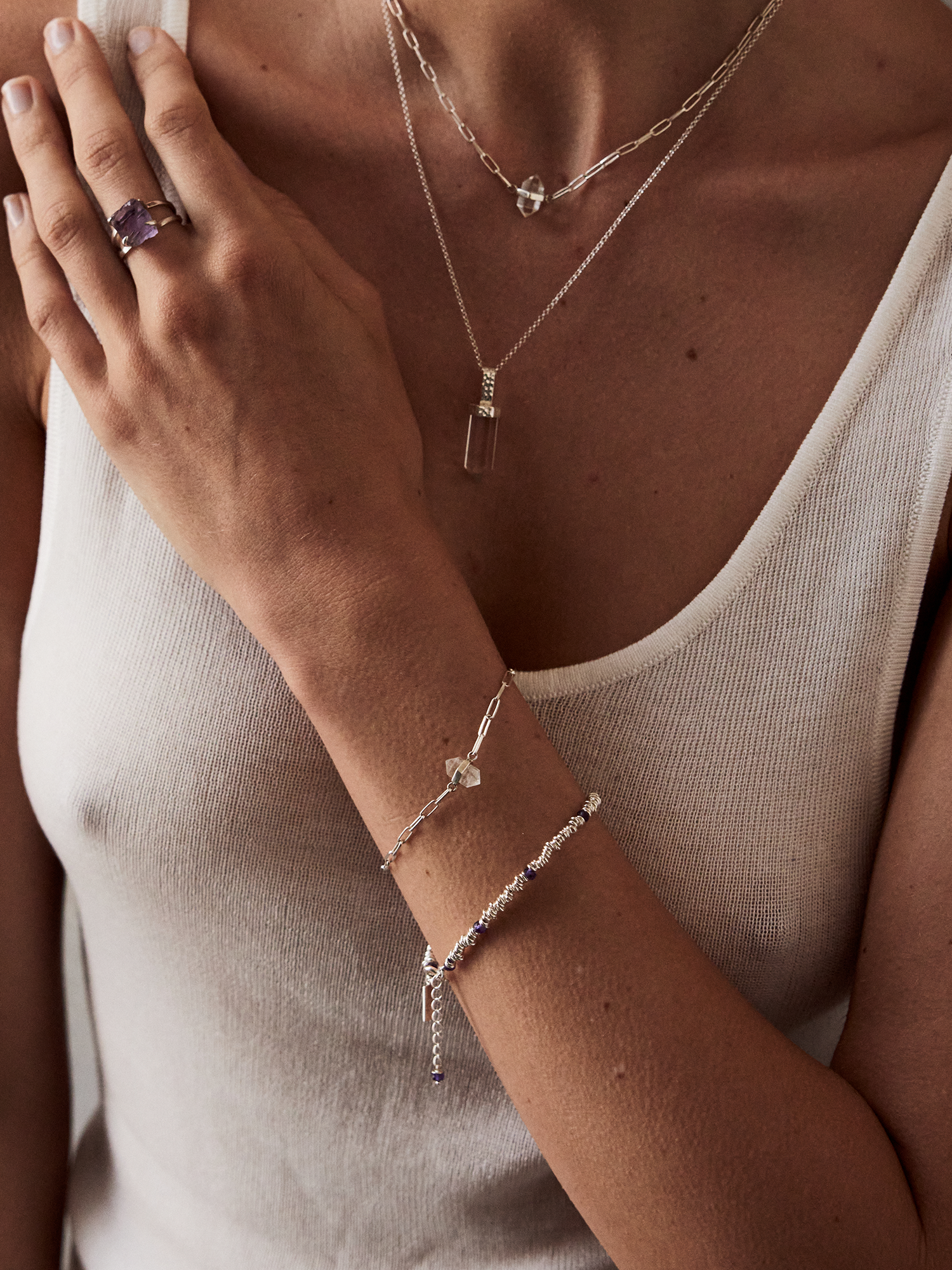 vitality bracelet | clear quartz