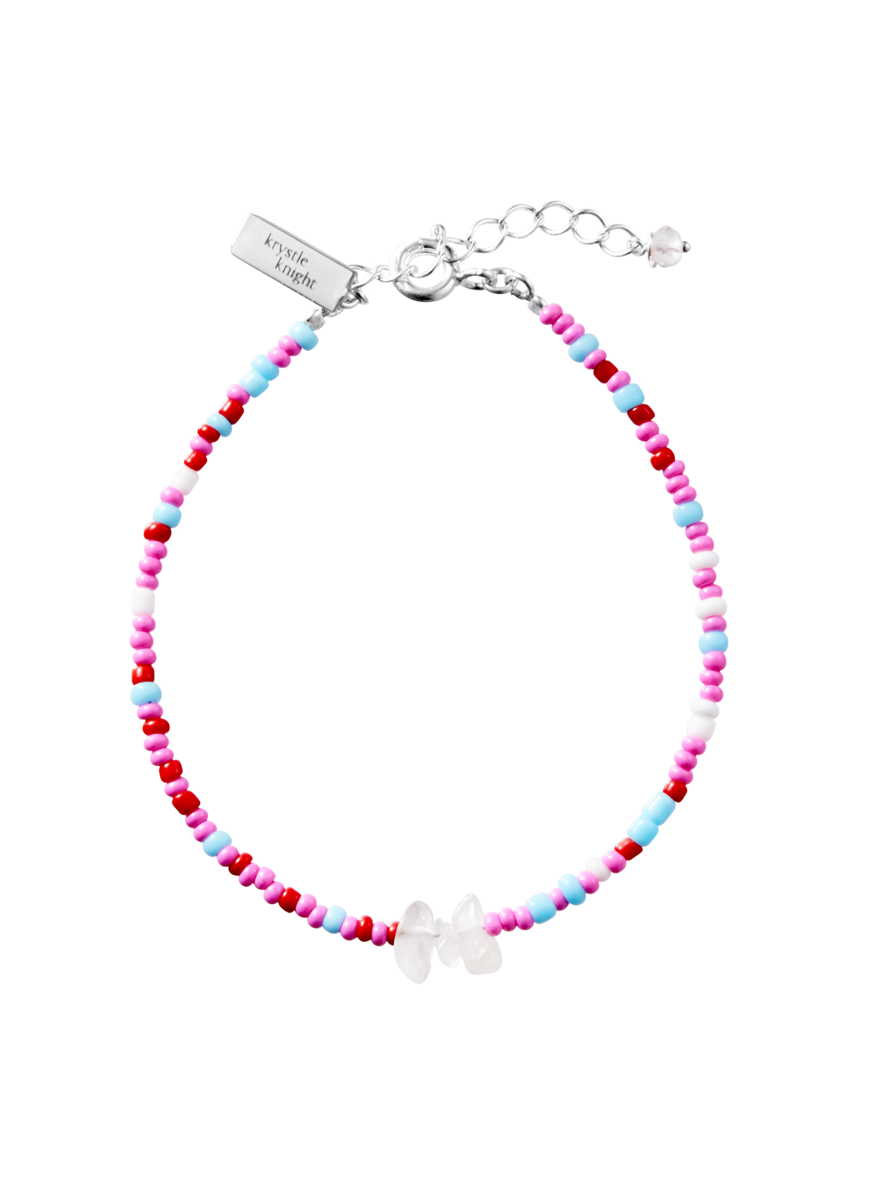 little kkj | dusk bracelet | rose quartz