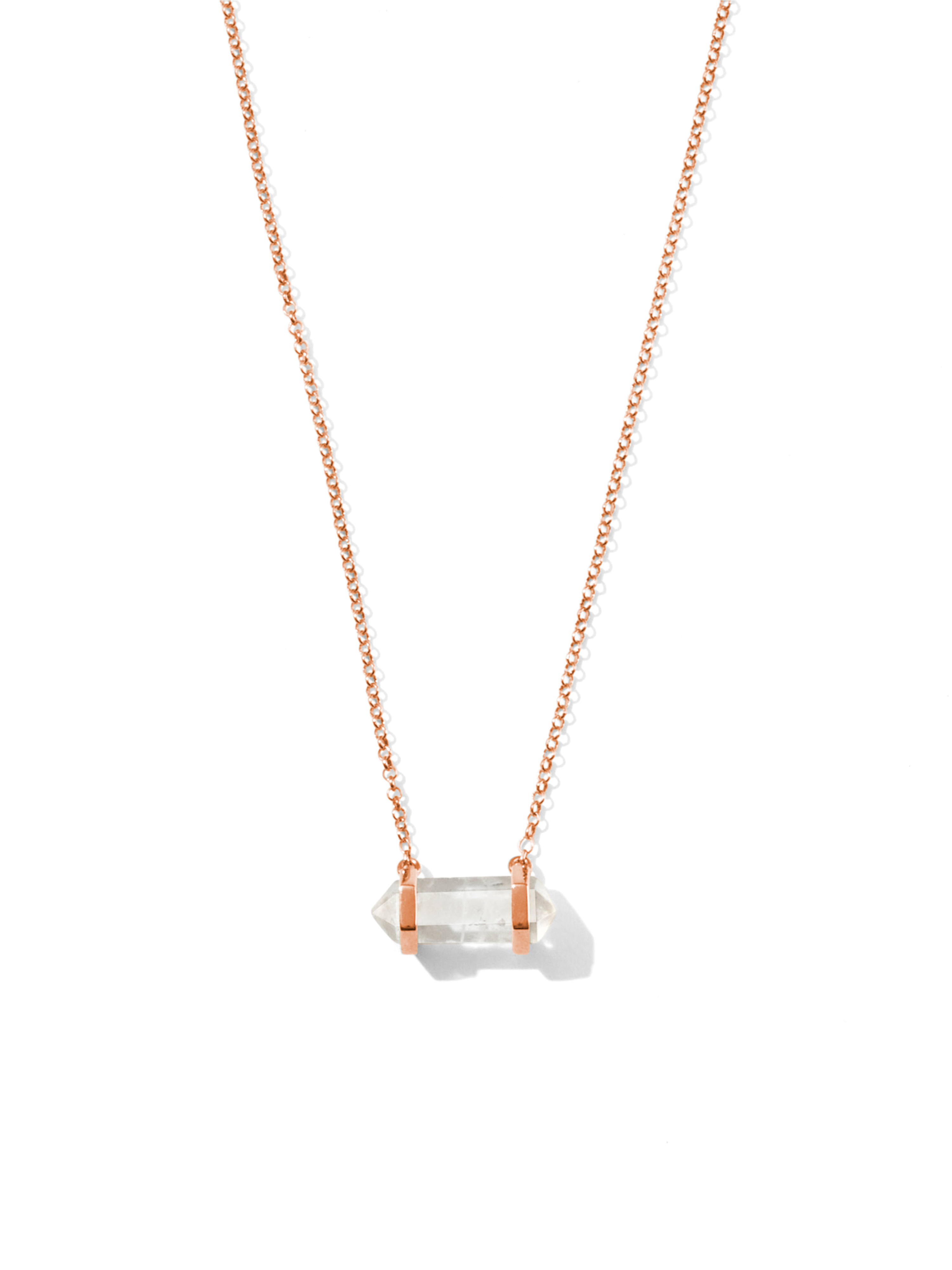 teeny tiny mini healing necklace | clear quartz