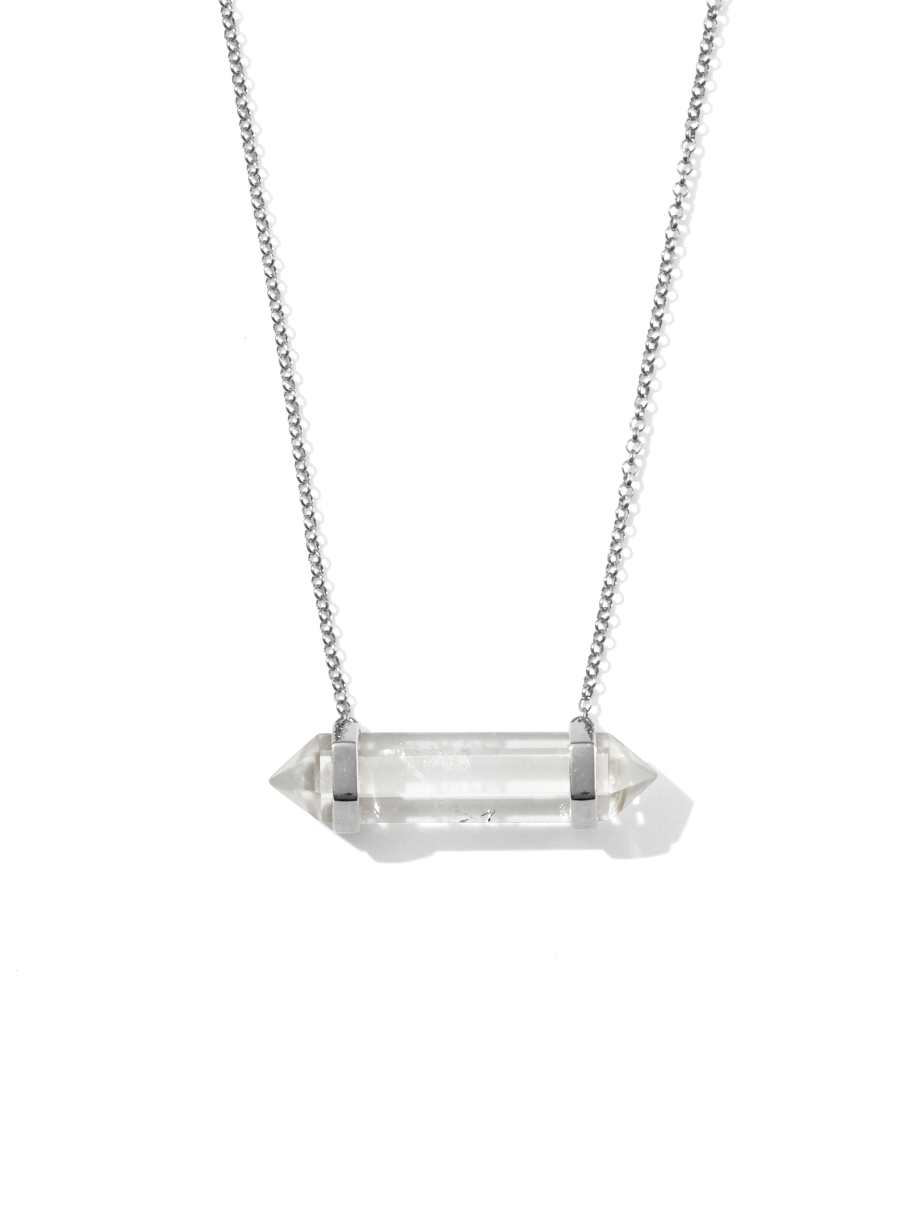 mini healing necklace | clear quartz